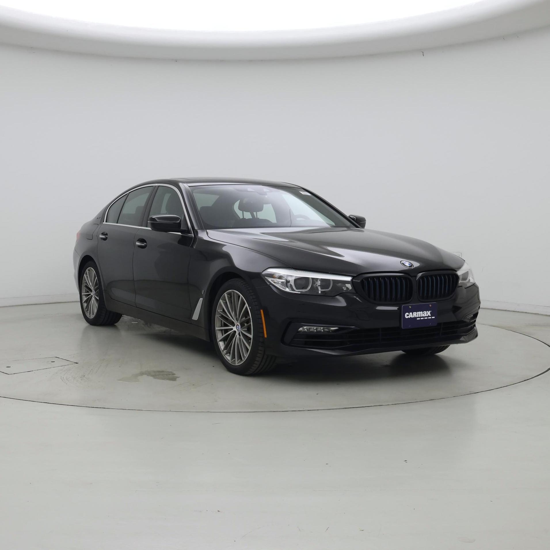 Black 2018 BMW 5 Series Sedan Rear-Wheel Drive Automatic
