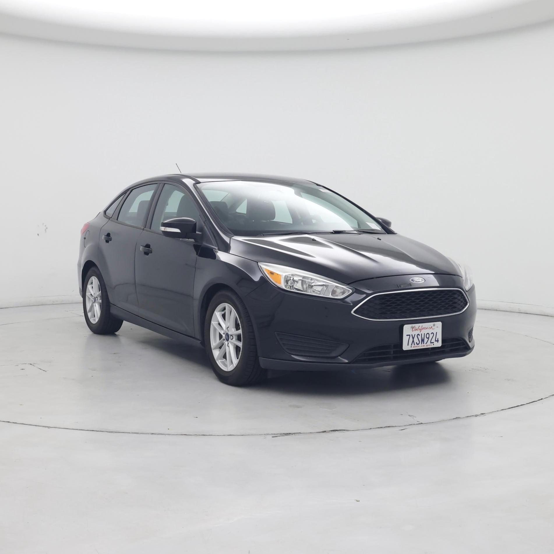 Black 2015 Ford Focus Sedan Front-Wheel Drive Automatic