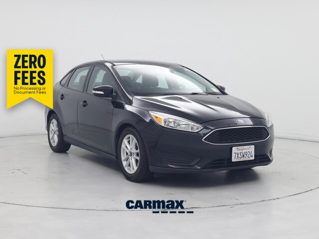 Black 2015 Ford Focus Sedan Front-Wheel Drive Automatic