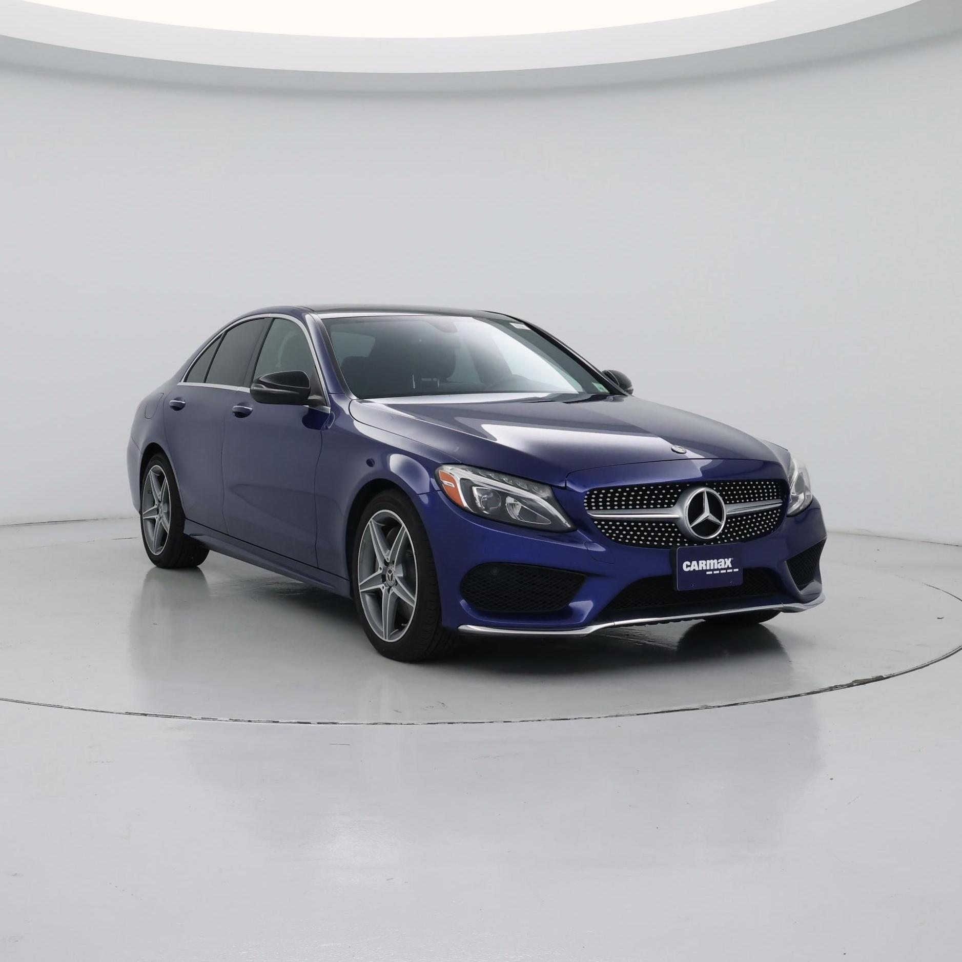 Blue 2017 Mercedes-Benz C-Class Sedan  Automatic