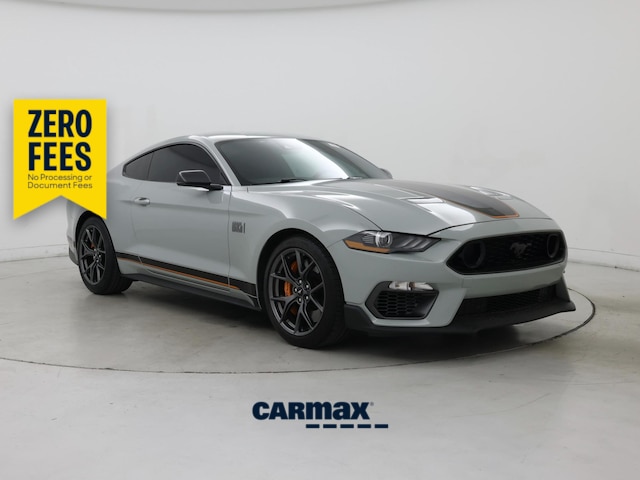 Gray 2021 Ford Mustang Coupe Rear-Wheel Drive Manual