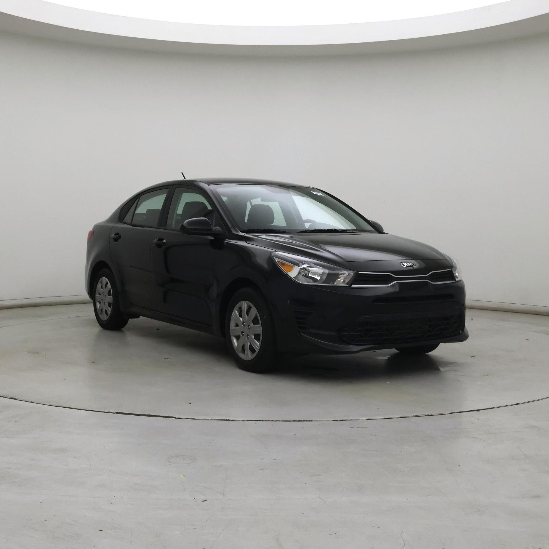 Black 2021 Kia Rio Sedan Front-Wheel Drive Automatic
