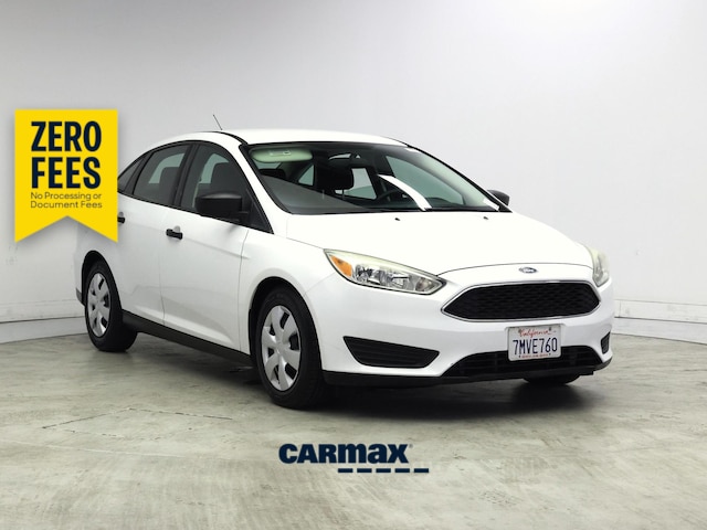 White 2015 Ford Focus Sedan Front-Wheel Drive Automatic