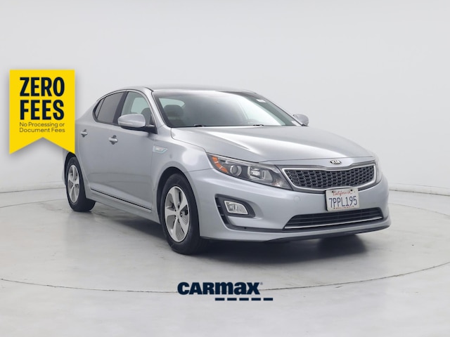 Gray 2015 Kia Optima Hybrid Sedan Front-Wheel Drive Automatic