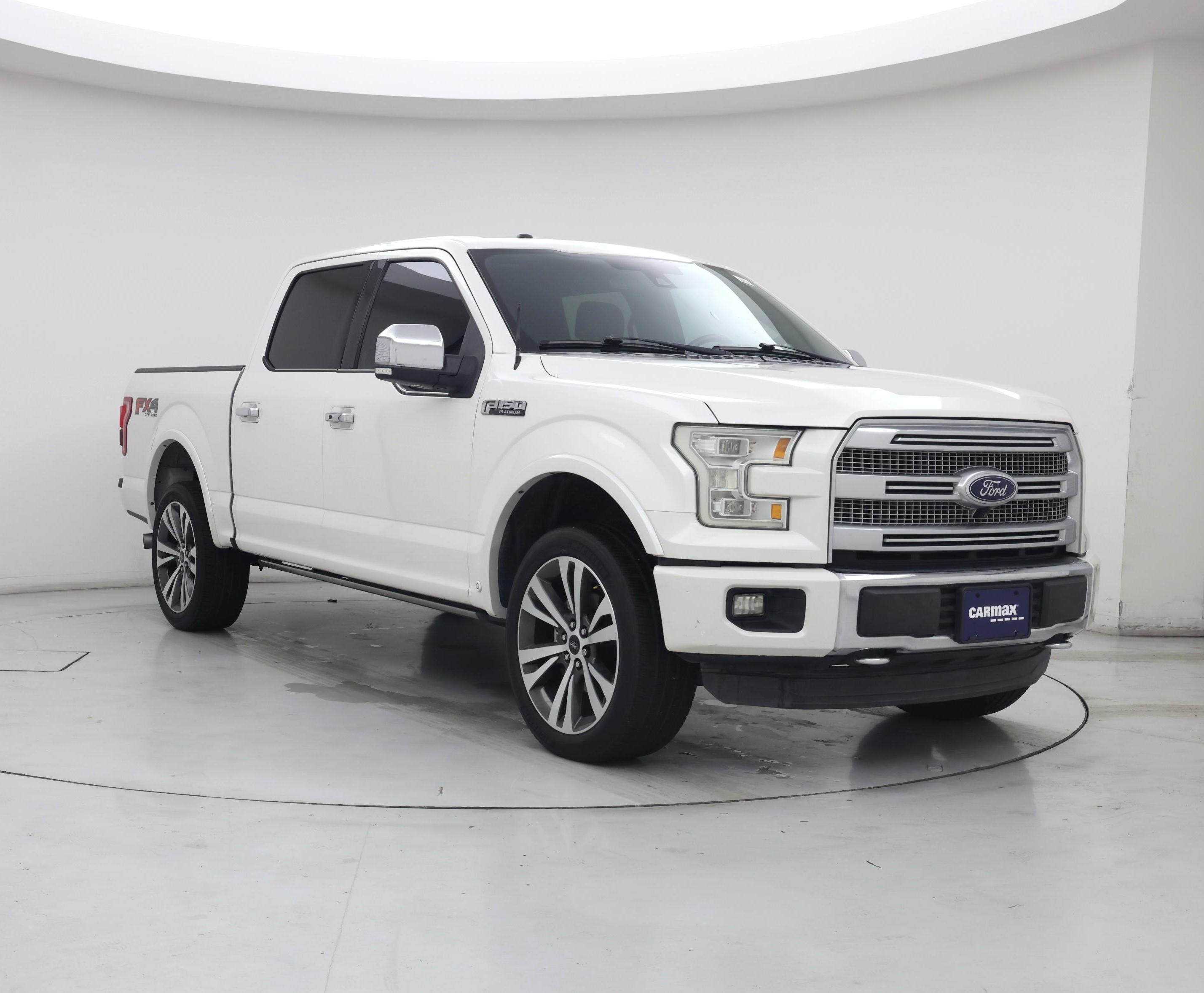 White 2015 Ford F-150 Pickup Truck Four-Wheel Drive Automatic