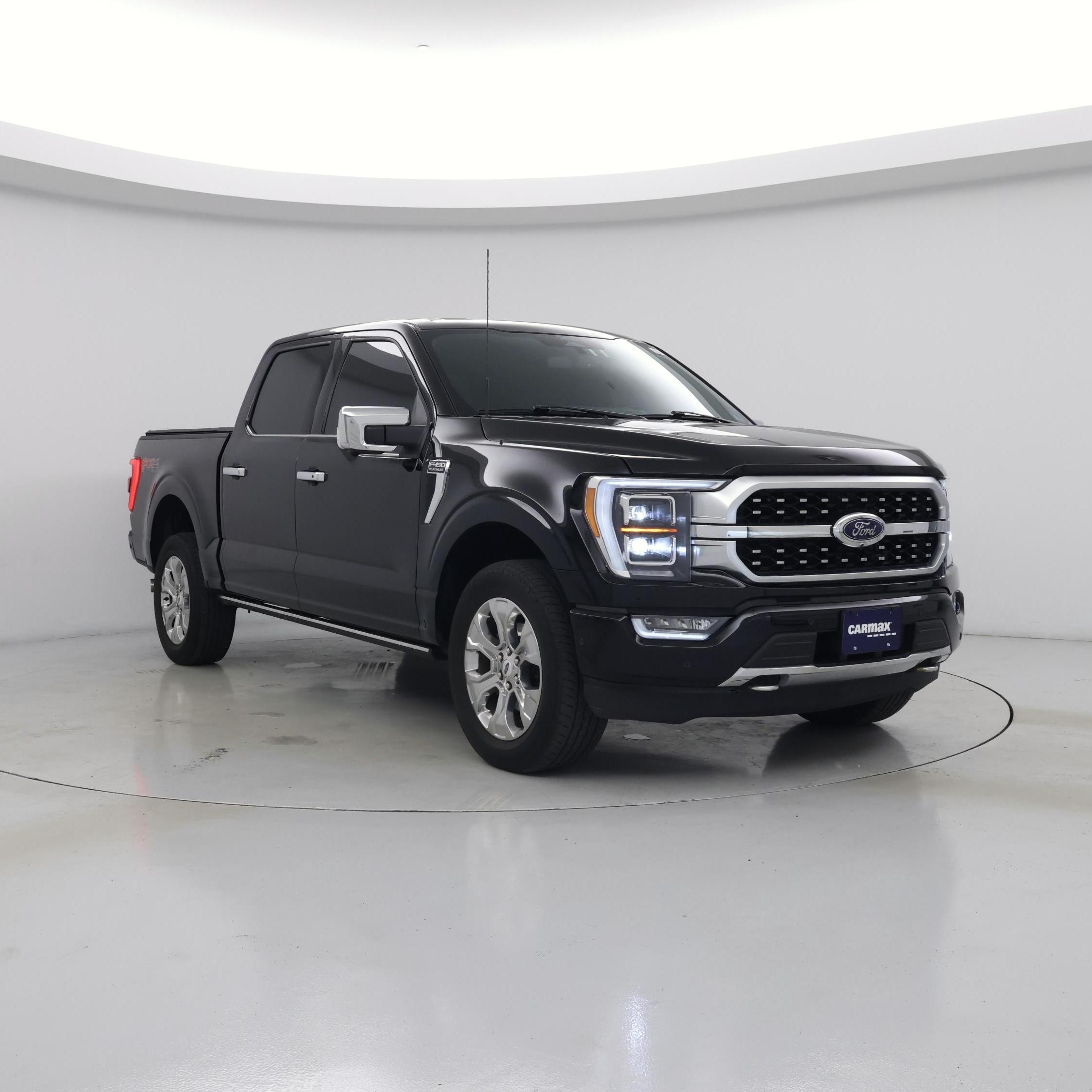 Black 2022 Ford F-150 Pickup Truck Four-Wheel Drive Automatic
