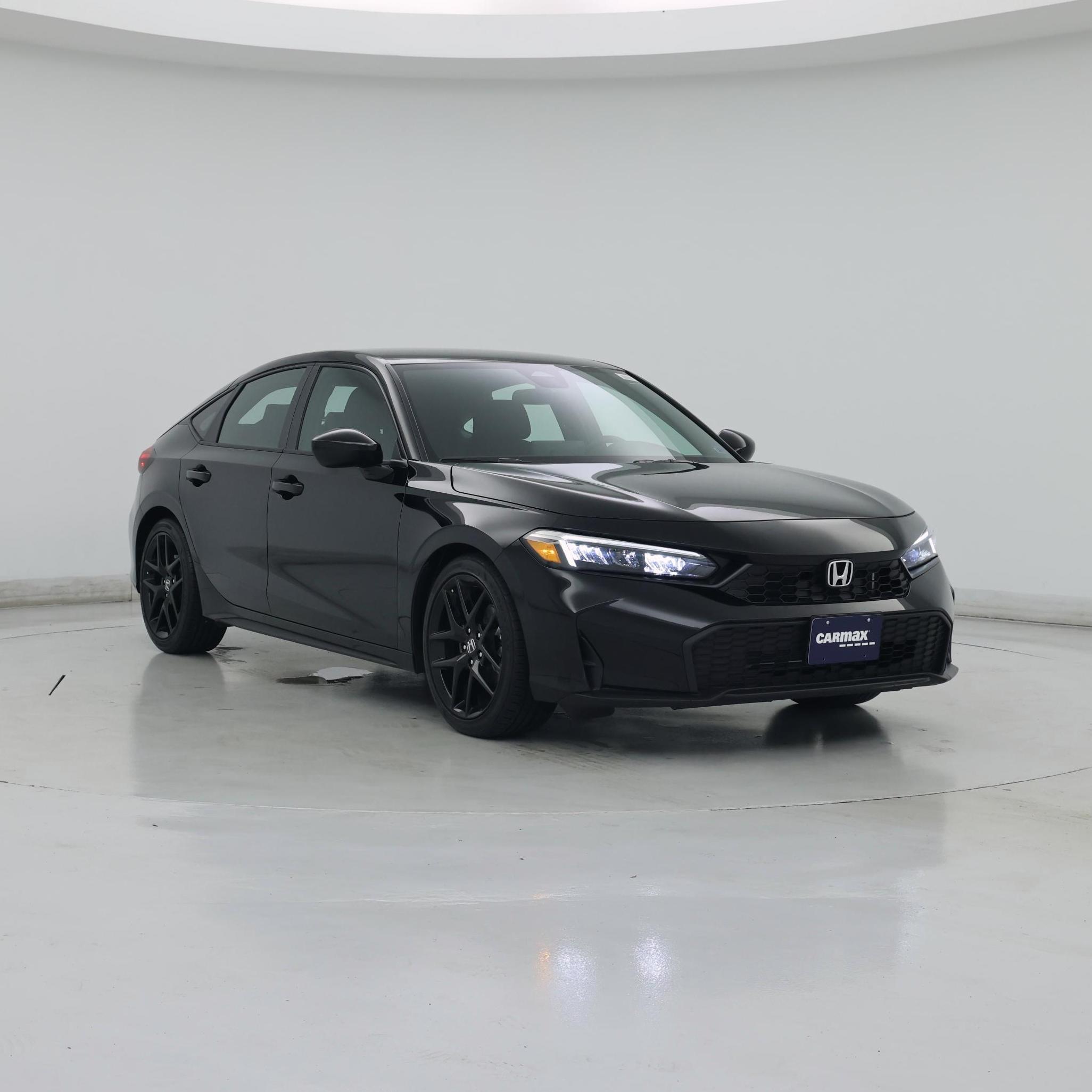 Black 2026 Honda Civic Hatchback Hatchback Front-Wheel Drive Automatic