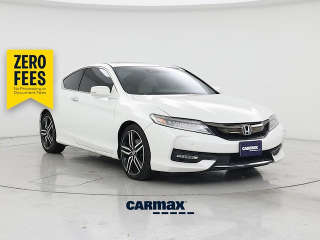 White 2016 Honda Accord Coupe Coupe Front-Wheel Drive Automatic