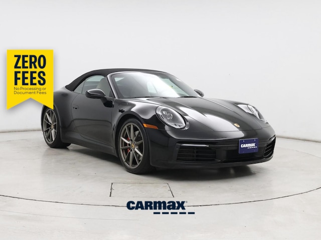 Black 2020 Porsche 911 Convertible All-Wheel Drive Manual