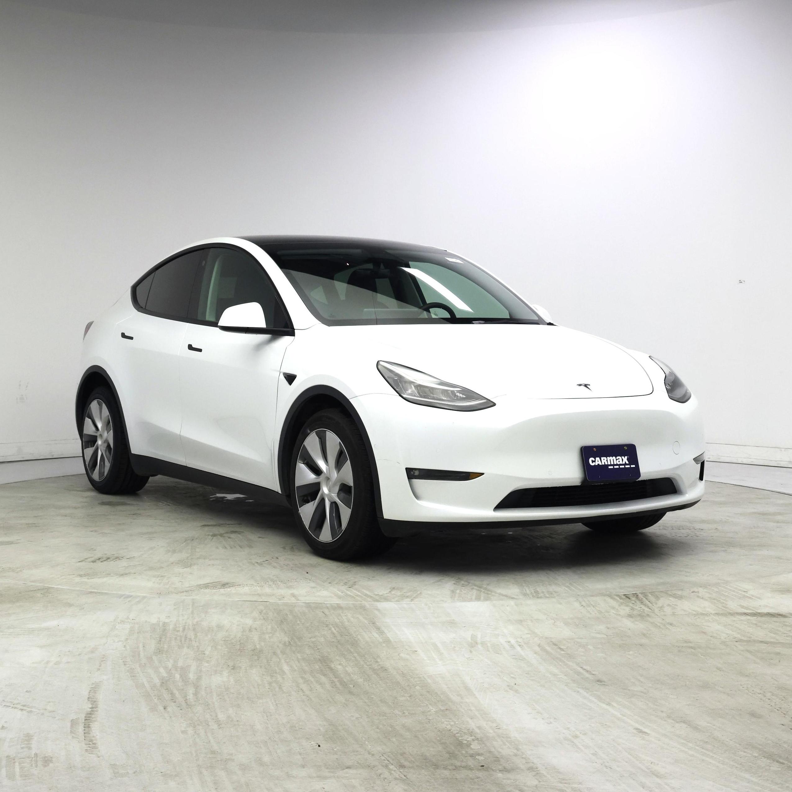 White 2021 Tesla Model Y SUV / Crossover All-Wheel Drive Automatic