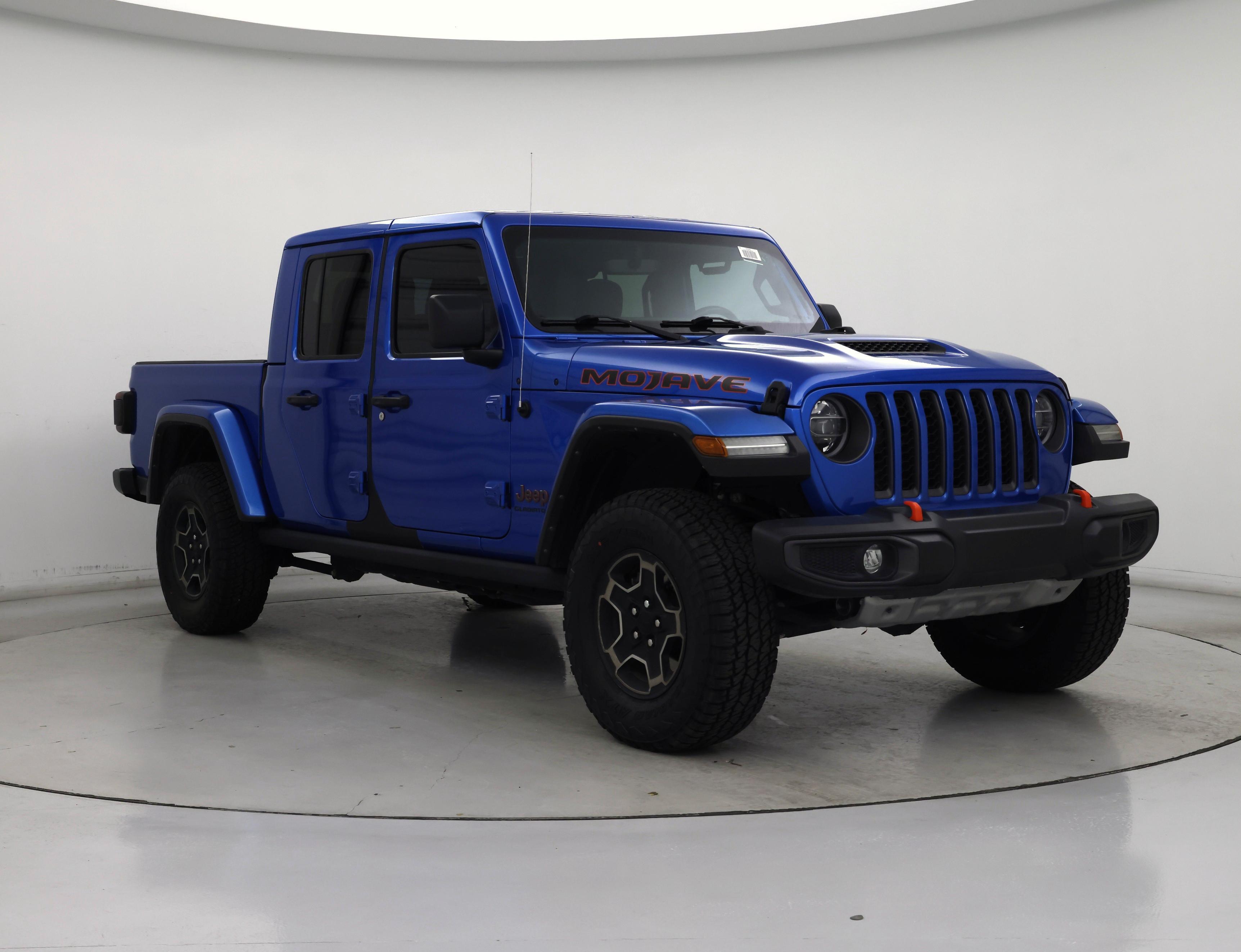 Blue 2021 Jeep Gladiator Pickup Truck Four-Wheel Drive Automatic