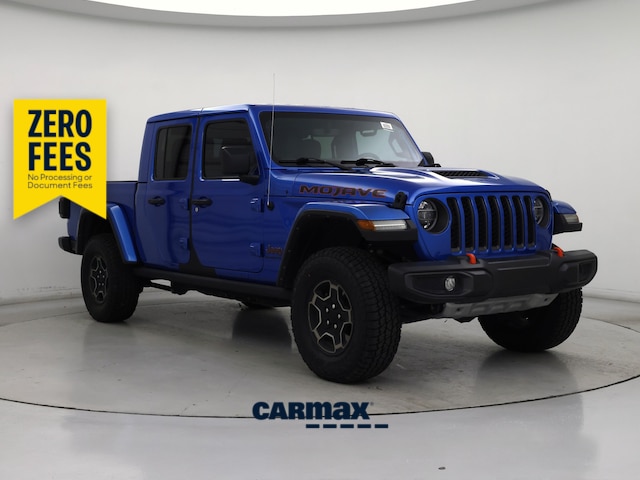 Blue 2021 Jeep Gladiator Pickup Truck Four-Wheel Drive Automatic