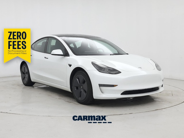 White 2023 Tesla Model 3 Sedan Rear-Wheel Drive Automatic
