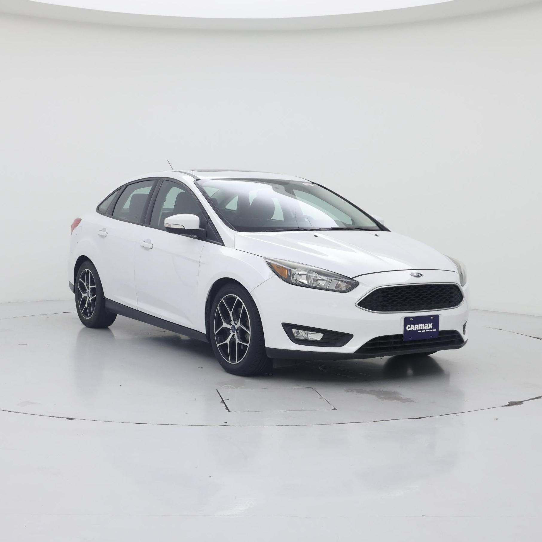 White 2017 Ford Focus Sedan Front-Wheel Drive Automatic