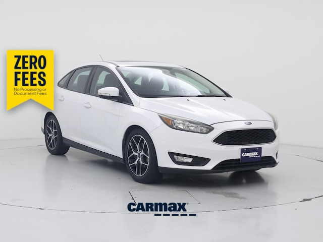 White 2017 Ford Focus Sedan Front-Wheel Drive Automatic