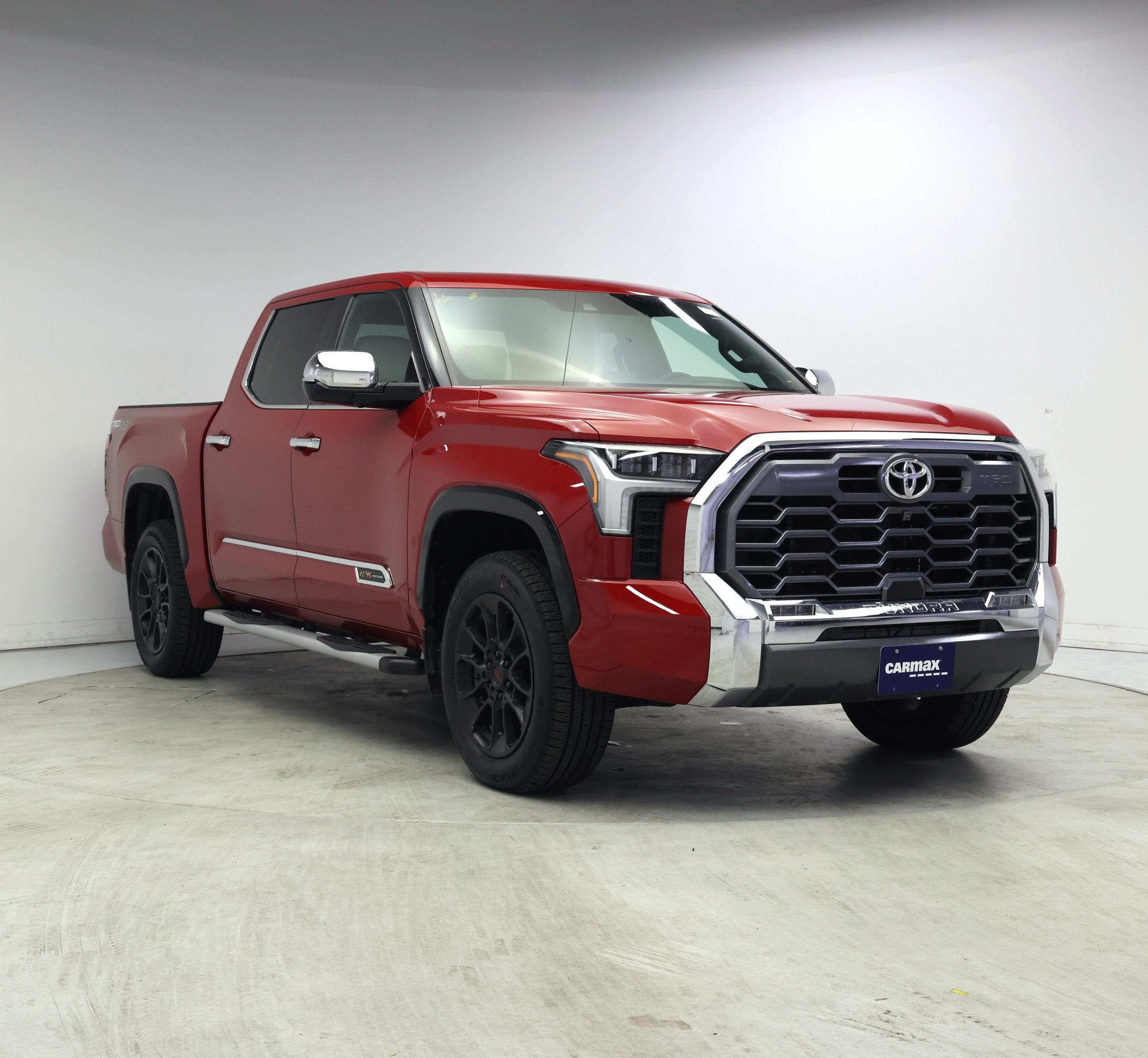 Red 2022 Toyota Tundra Pickup Truck Four-Wheel Drive Automatic