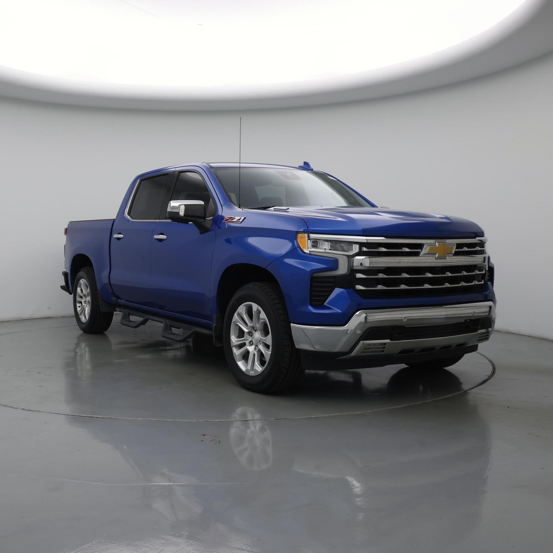 Blue 2023 Chevrolet Silverado 1500 Pickup Truck Four-Wheel Drive Automatic