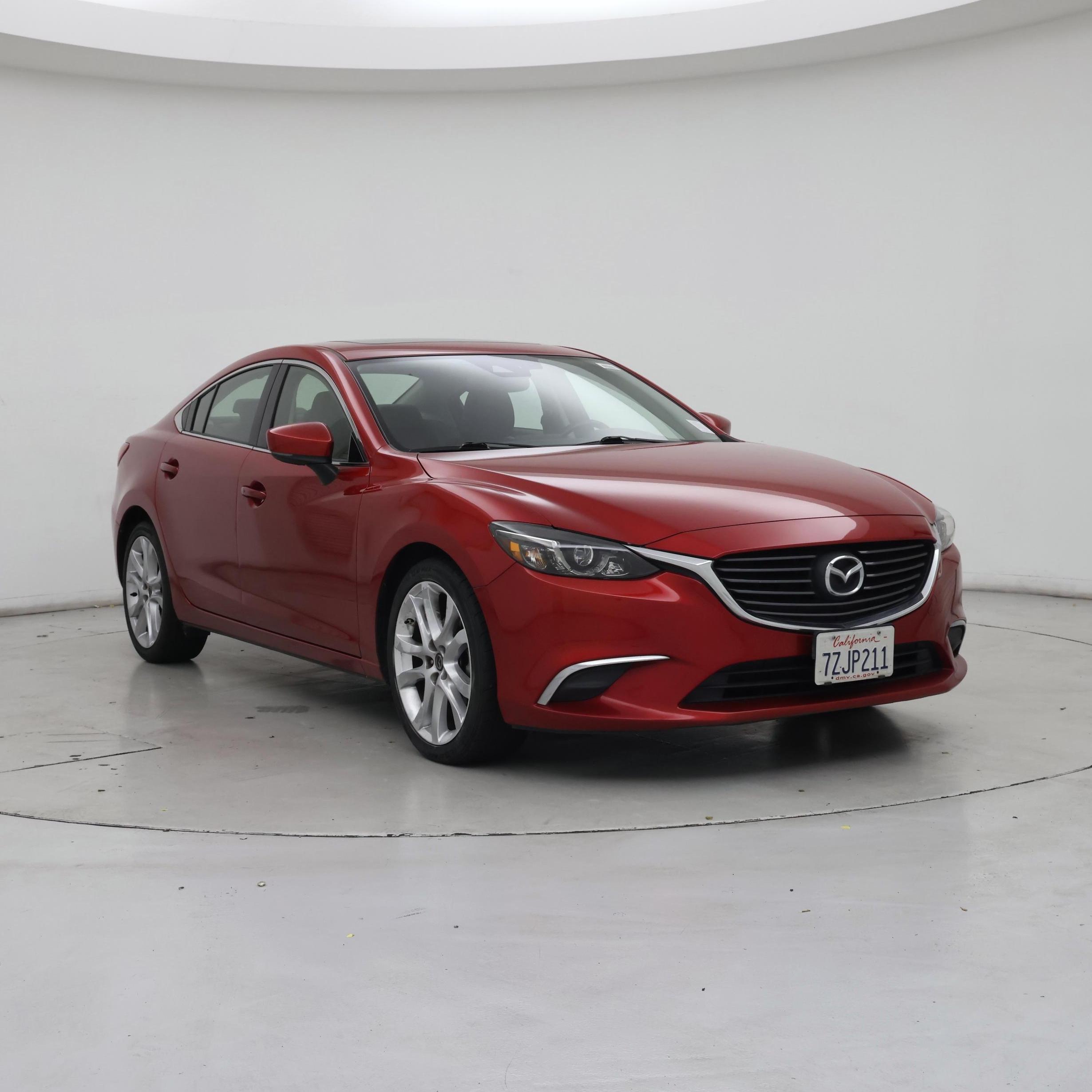 Red 2017 Mazda MAZDA6 Sedan Front-Wheel Drive Automatic