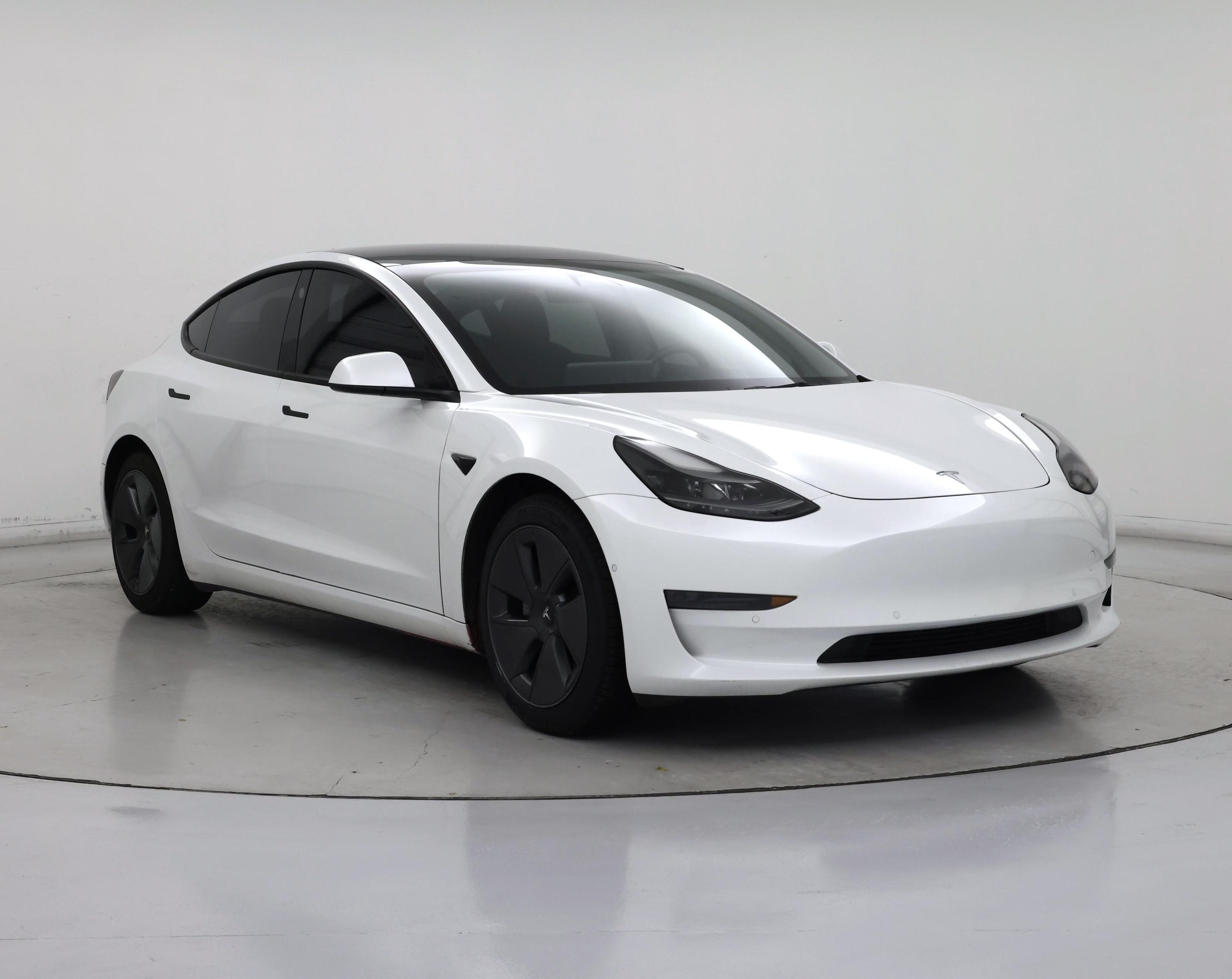 White 2022 Tesla Model 3 Sedan Rear-Wheel Drive Automatic