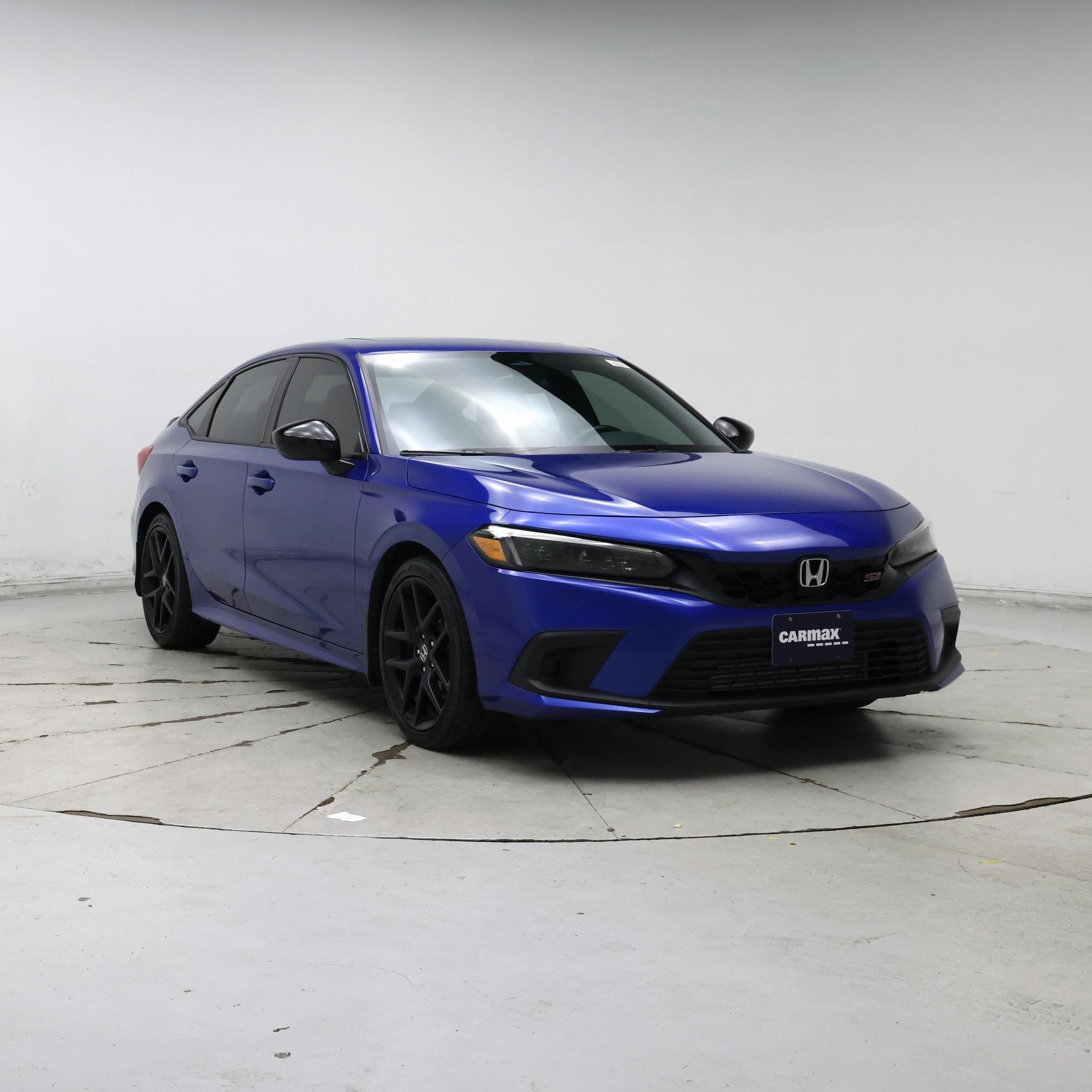 Blue 2023 Honda Civic Sedan Front-Wheel Drive Manual