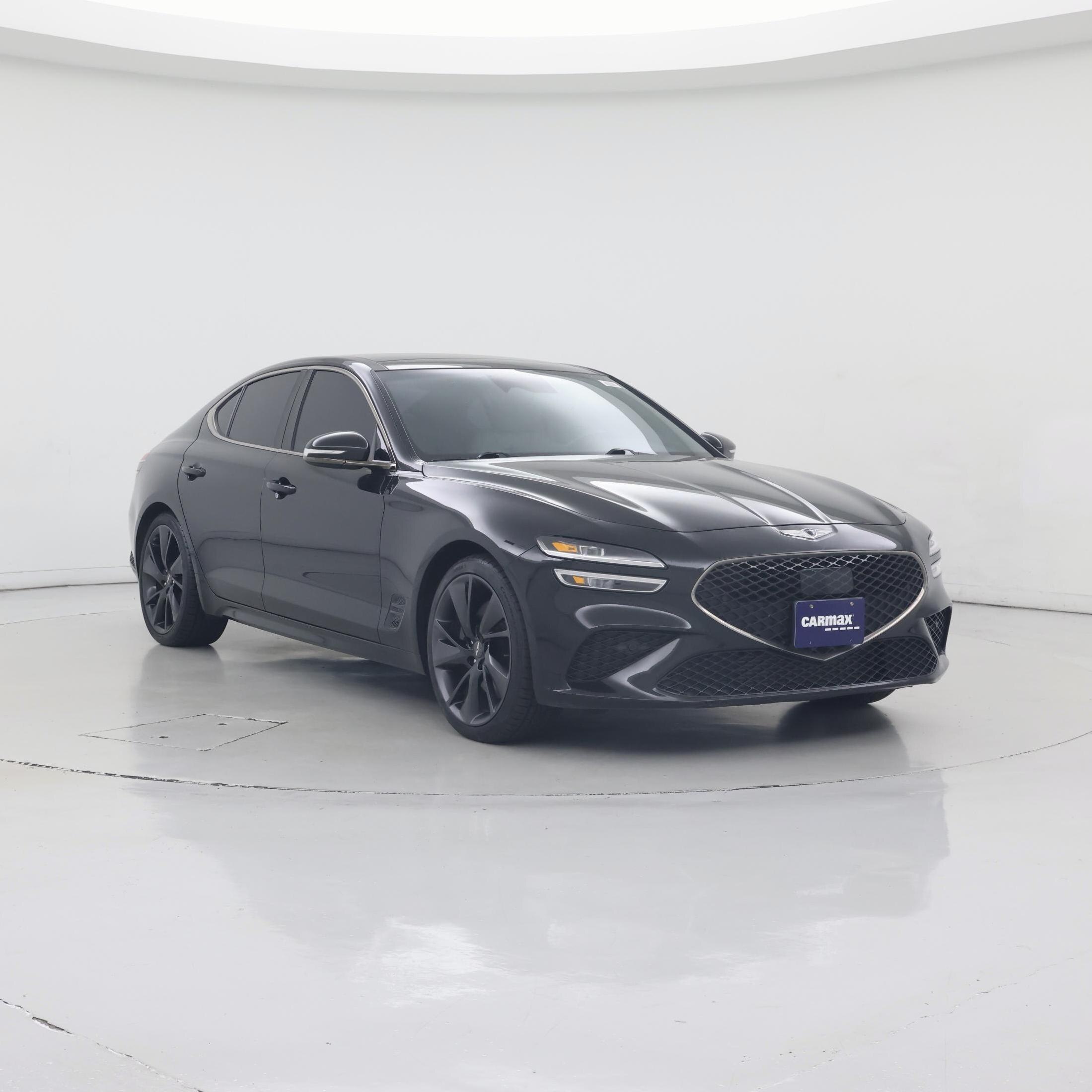 Black 2023 Genesis G70 Sedan Rear-Wheel Drive Automatic