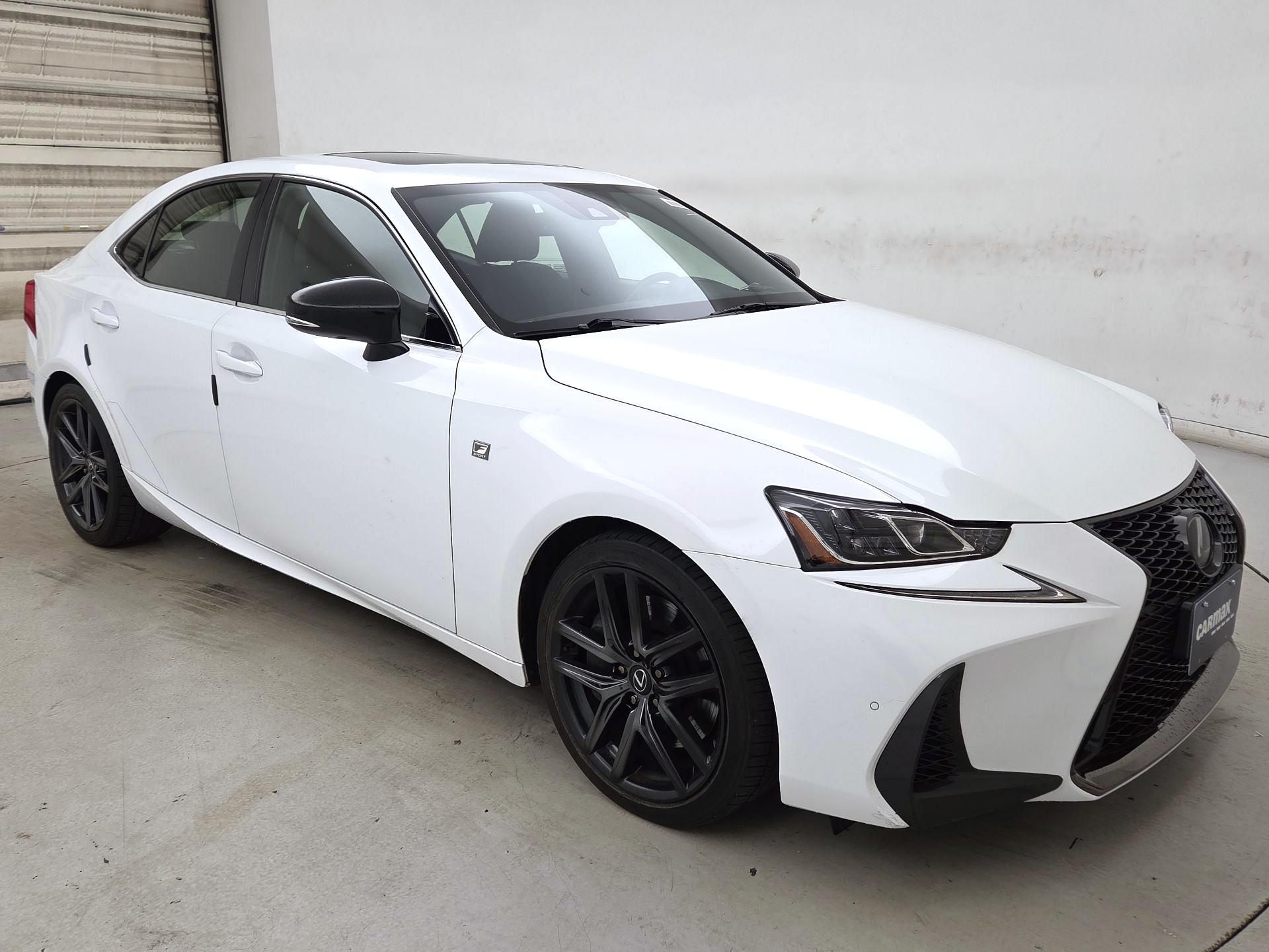 White 2019 Lexus IS Sedan Rear-Wheel Drive Automatic