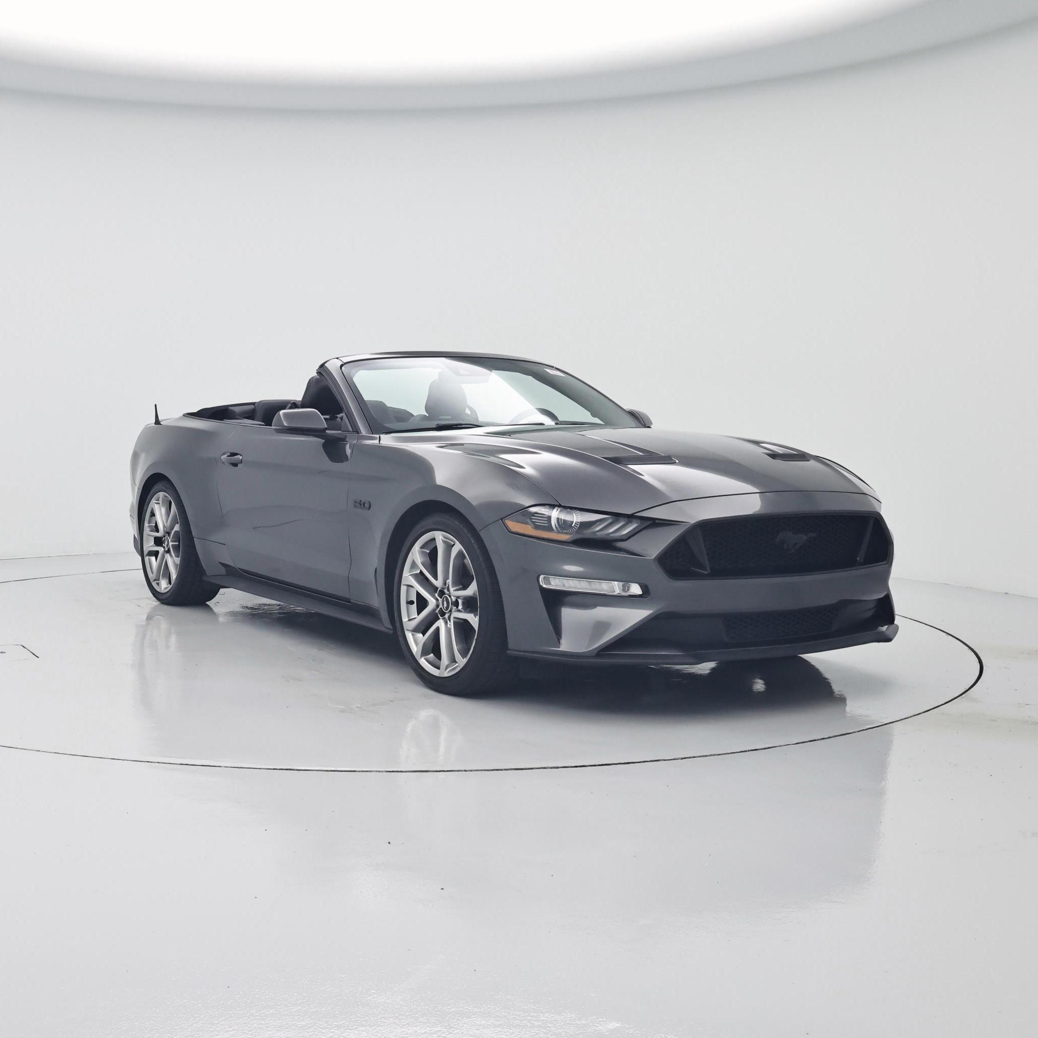 Gray 2020 Ford Mustang Convertible Rear-Wheel Drive Automatic