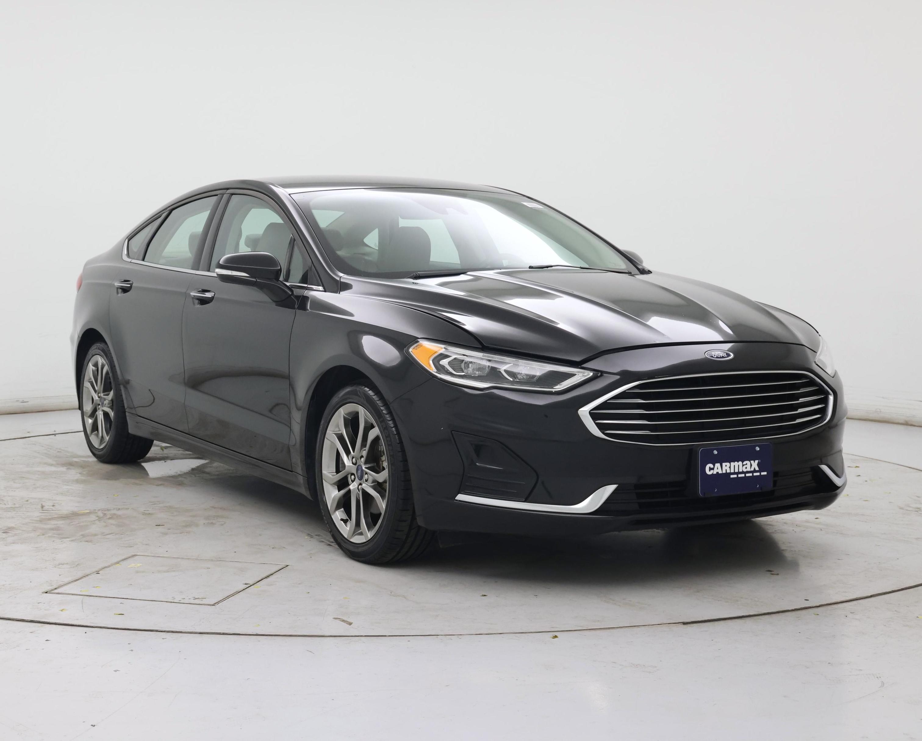 Black 2020 Ford Fusion Sedan Front-Wheel Drive Automatic