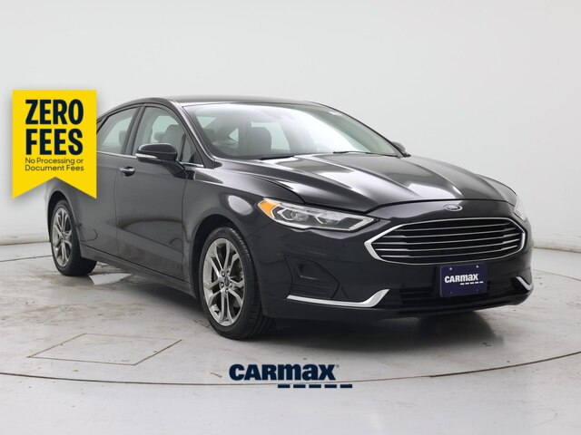 Black 2020 Ford Fusion Sedan Front-Wheel Drive Automatic