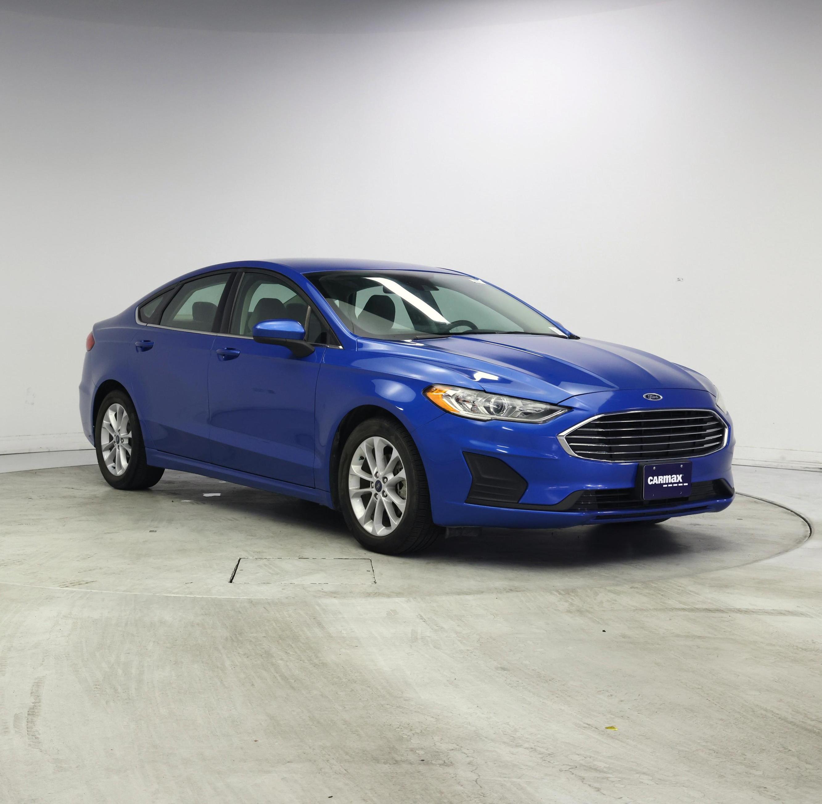 Blue 2020 Ford Fusion Sedan Front-Wheel Drive Automatic