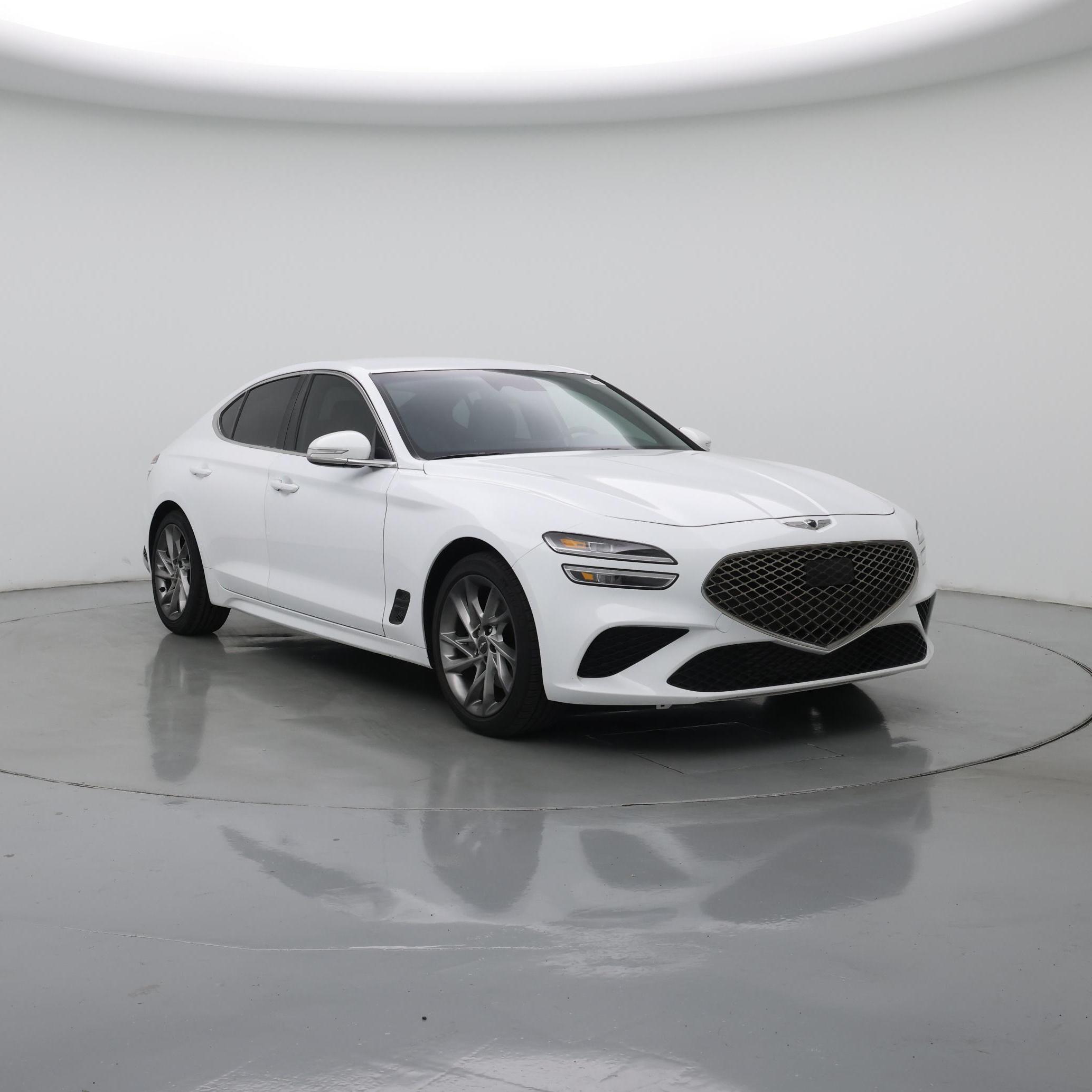 White 2022 Genesis G70 Sedan Rear-Wheel Drive Automatic