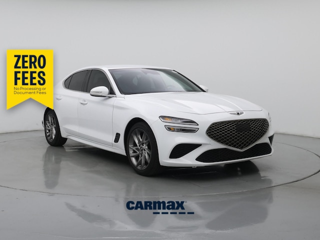 White 2022 Genesis G70 Sedan Rear-Wheel Drive Automatic