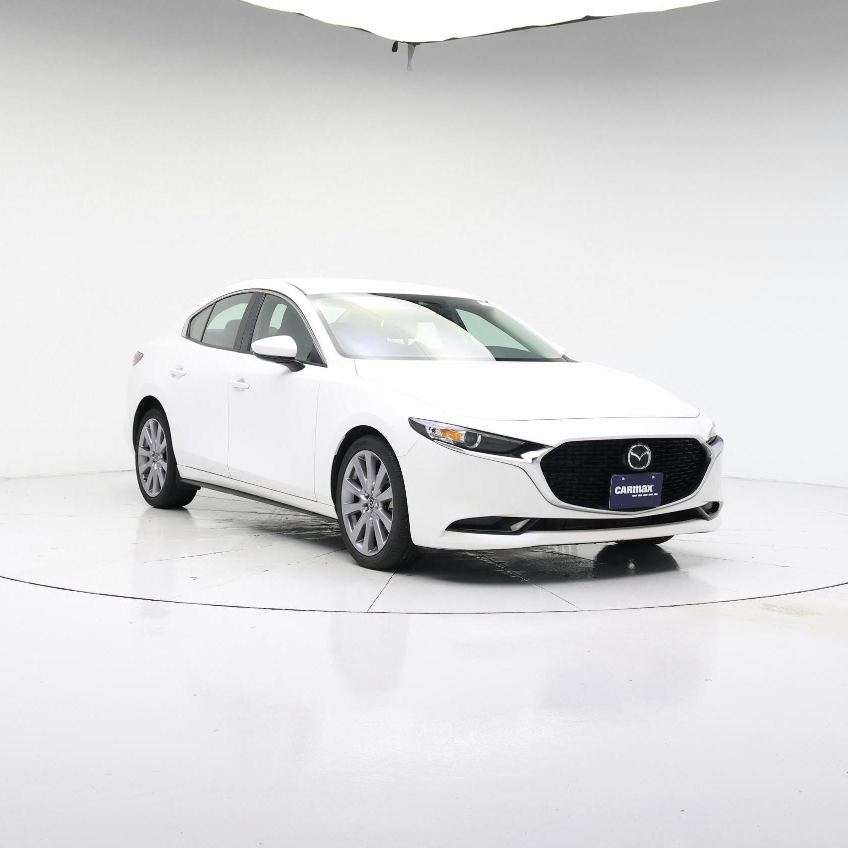 White 2019 Mazda MAZDA3 Sedan Front-Wheel Drive Automatic