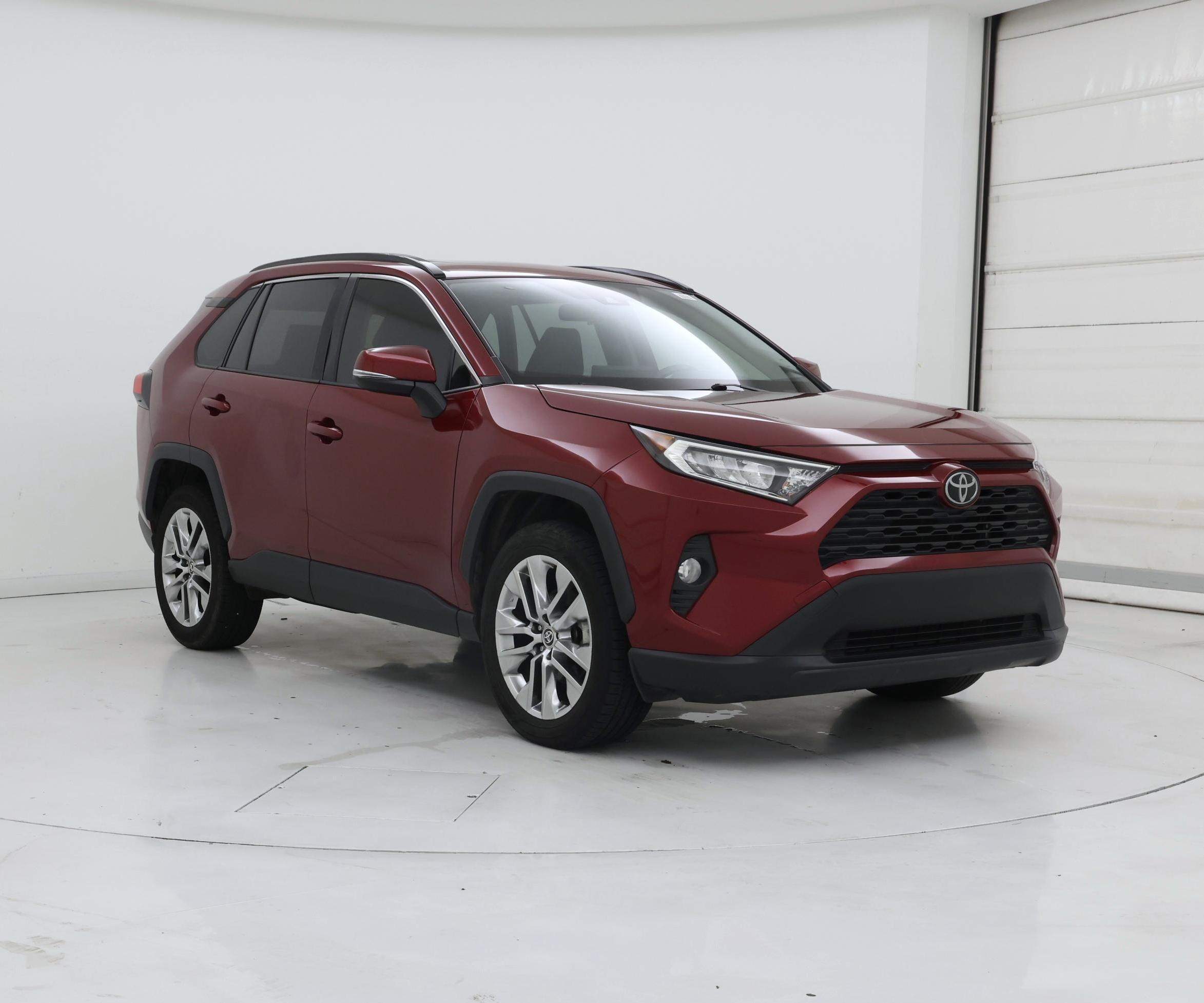 Red (Burgundy) 2021 Toyota RAV4 SUV / Crossover Front-Wheel Drive Automatic