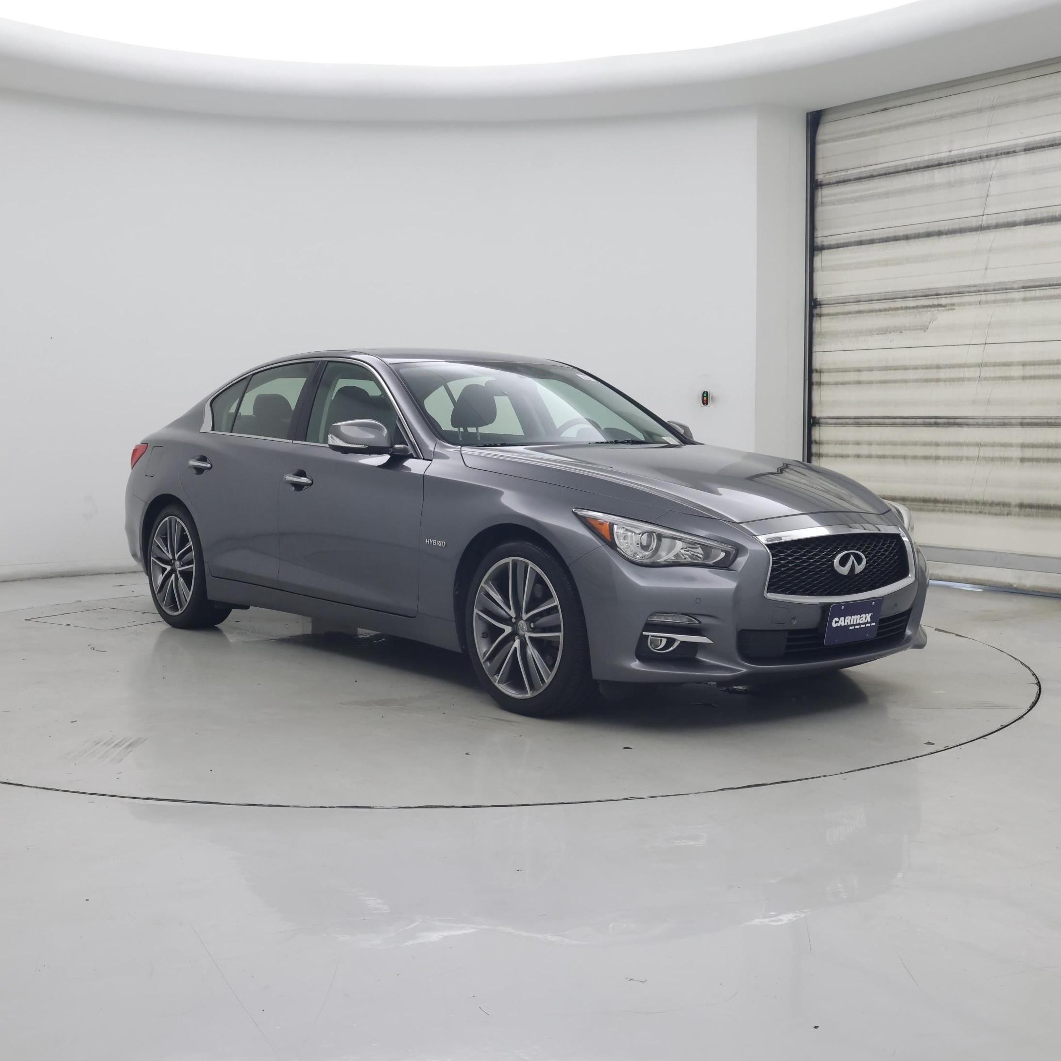 Silver 2016 INFINITI Q50 Hybrid Sedan All-Wheel Drive Automatic