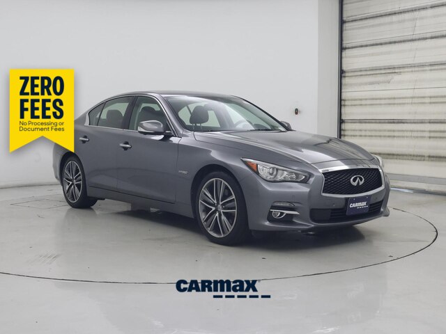 Silver 2016 INFINITI Q50 Hybrid Sedan All-Wheel Drive Automatic