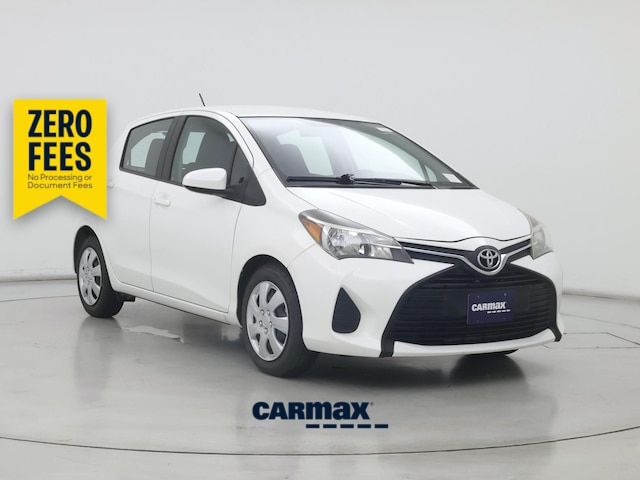 White 2015 Toyota Yaris Hatchback Front-Wheel Drive Automatic