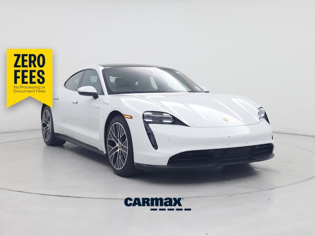 White 2021 Porsche Taycan Sedan Rear-Wheel Drive Automatic