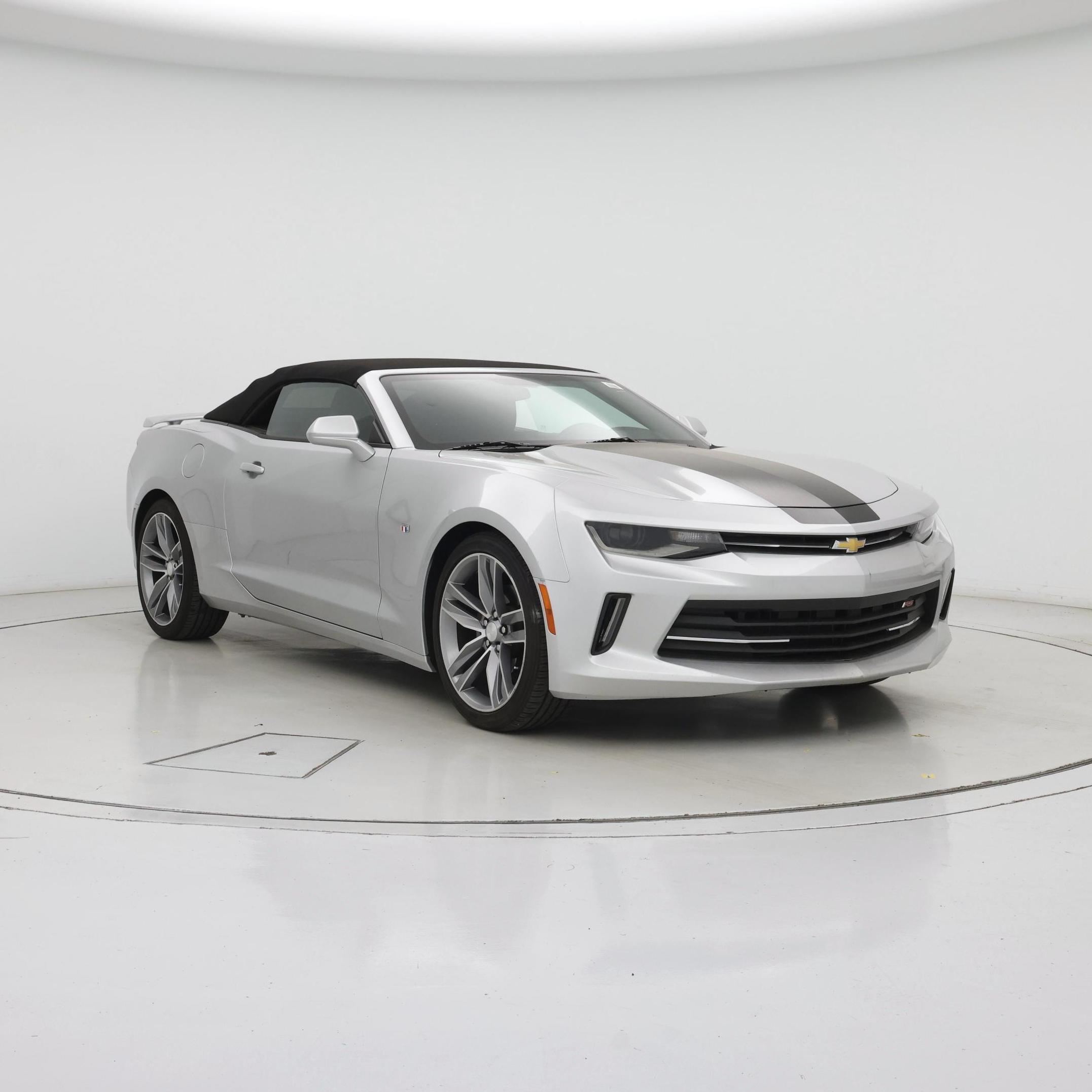 Silver 2018 Chevrolet Camaro Convertible Rear-Wheel Drive Automatic