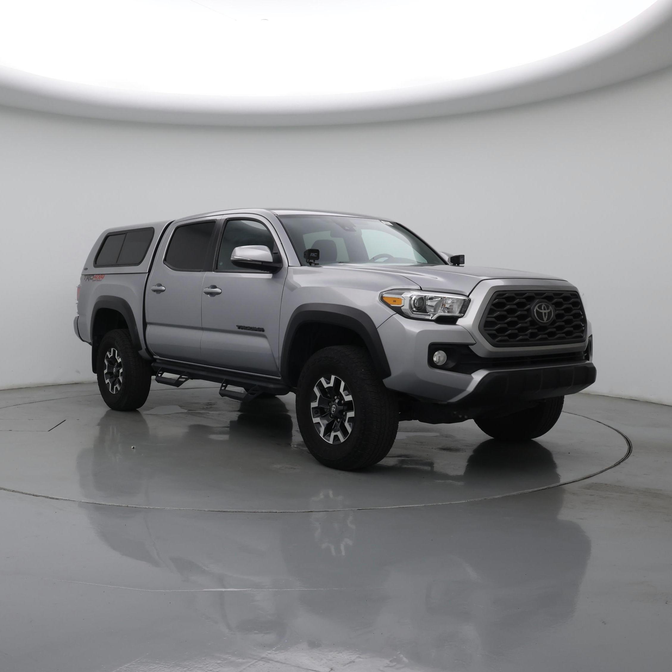 Silver 2021 Toyota Tacoma Pickup Truck Four-Wheel Drive Automatic