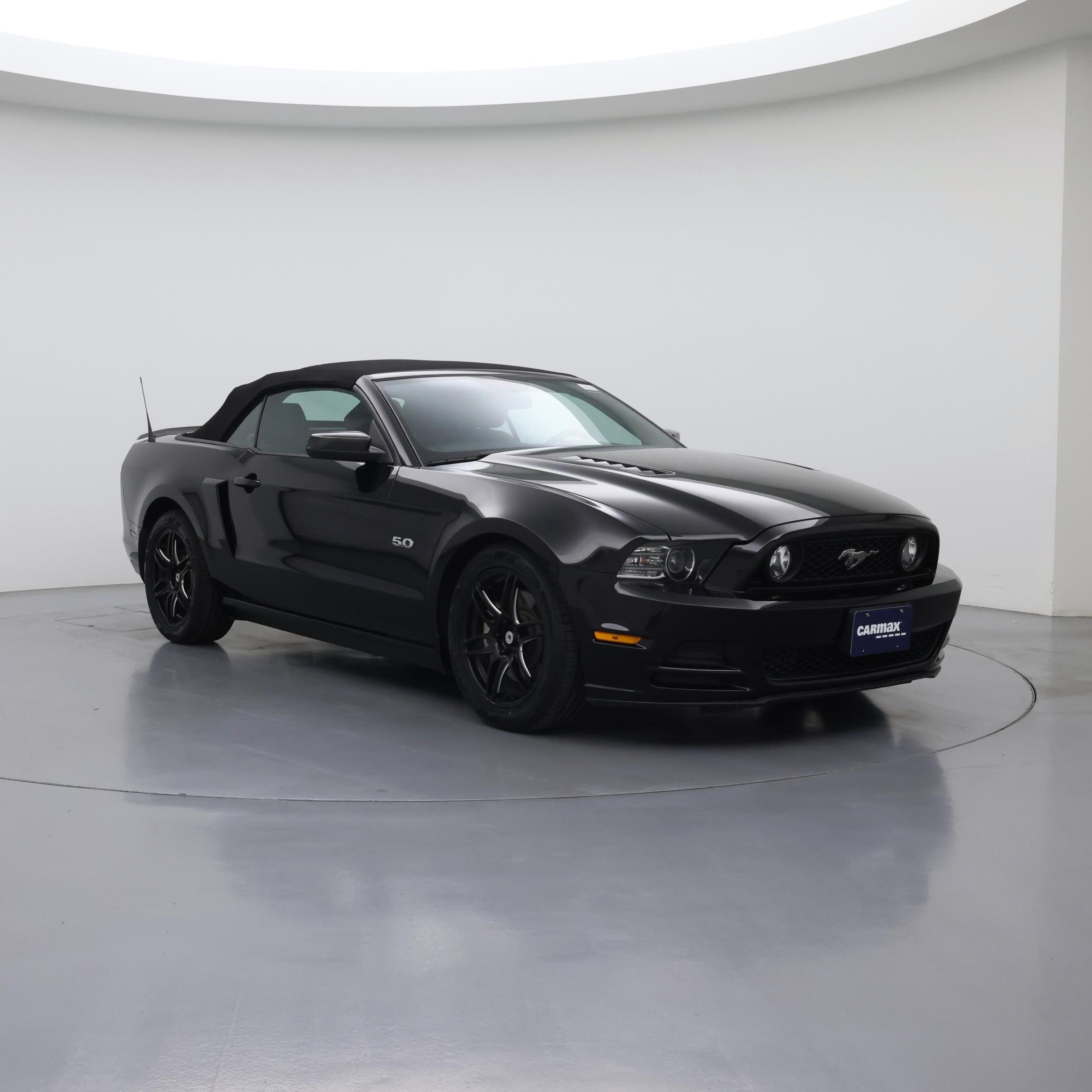 Black 2014 Ford Mustang Convertible Rear-Wheel Drive Automatic