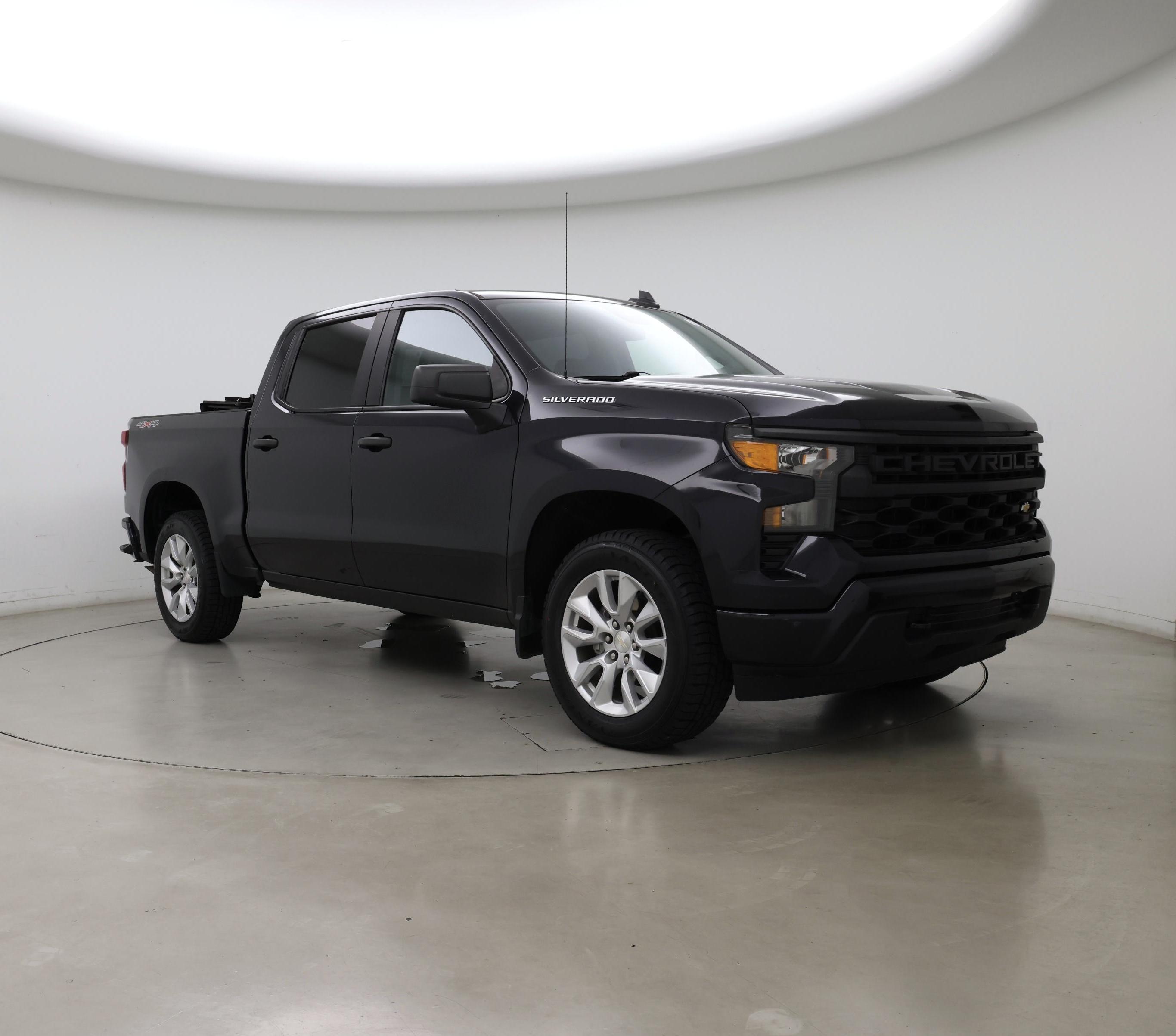 Blue 2022 Chevrolet Silverado 1500 Pickup Truck Four-Wheel Drive Automatic