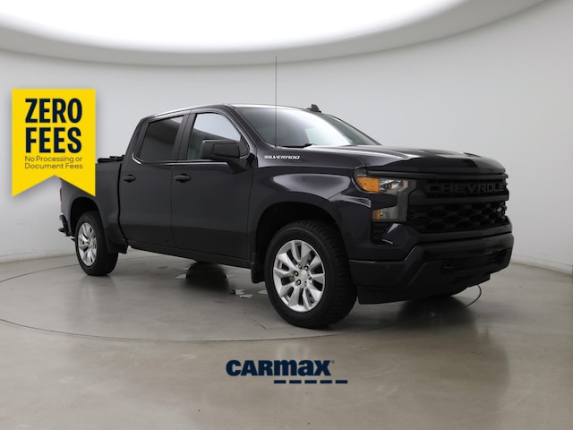 Blue 2022 Chevrolet Silverado 1500 Pickup Truck Four-Wheel Drive Automatic