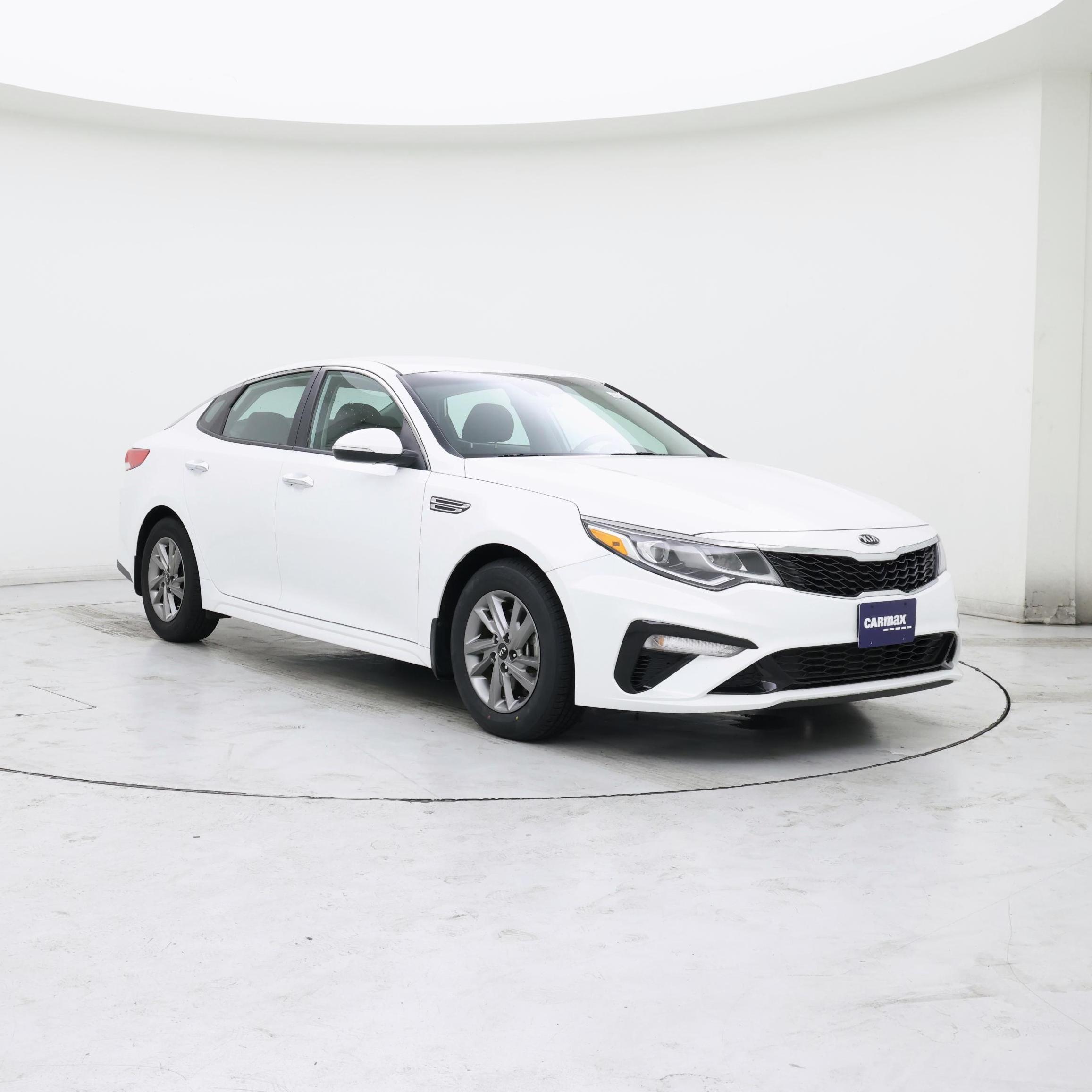 White 2019 Kia Optima Sedan Front-Wheel Drive Automatic