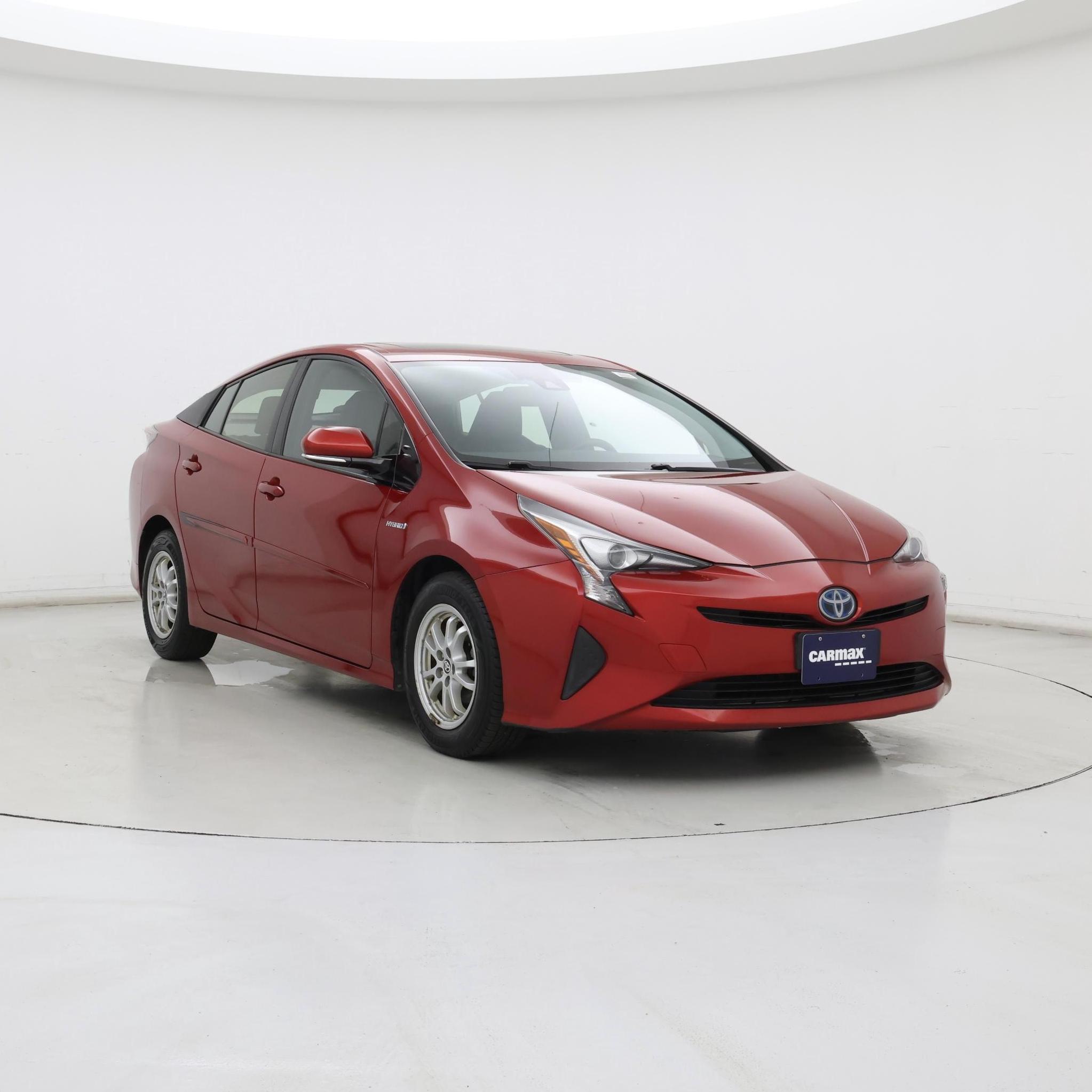 Red 2016 Toyota Prius Hatchback Front-Wheel Drive Automatic