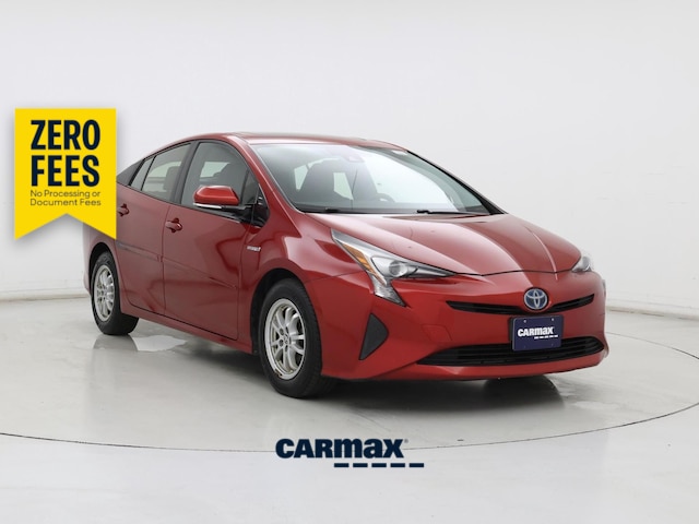 Red 2016 Toyota Prius Hatchback Front-Wheel Drive Automatic