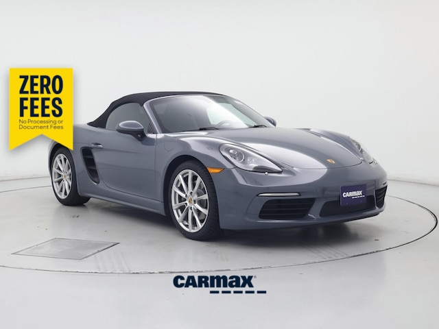 Gray 2017 Porsche 718 Boxster Convertible Rear-Wheel Drive Automatic