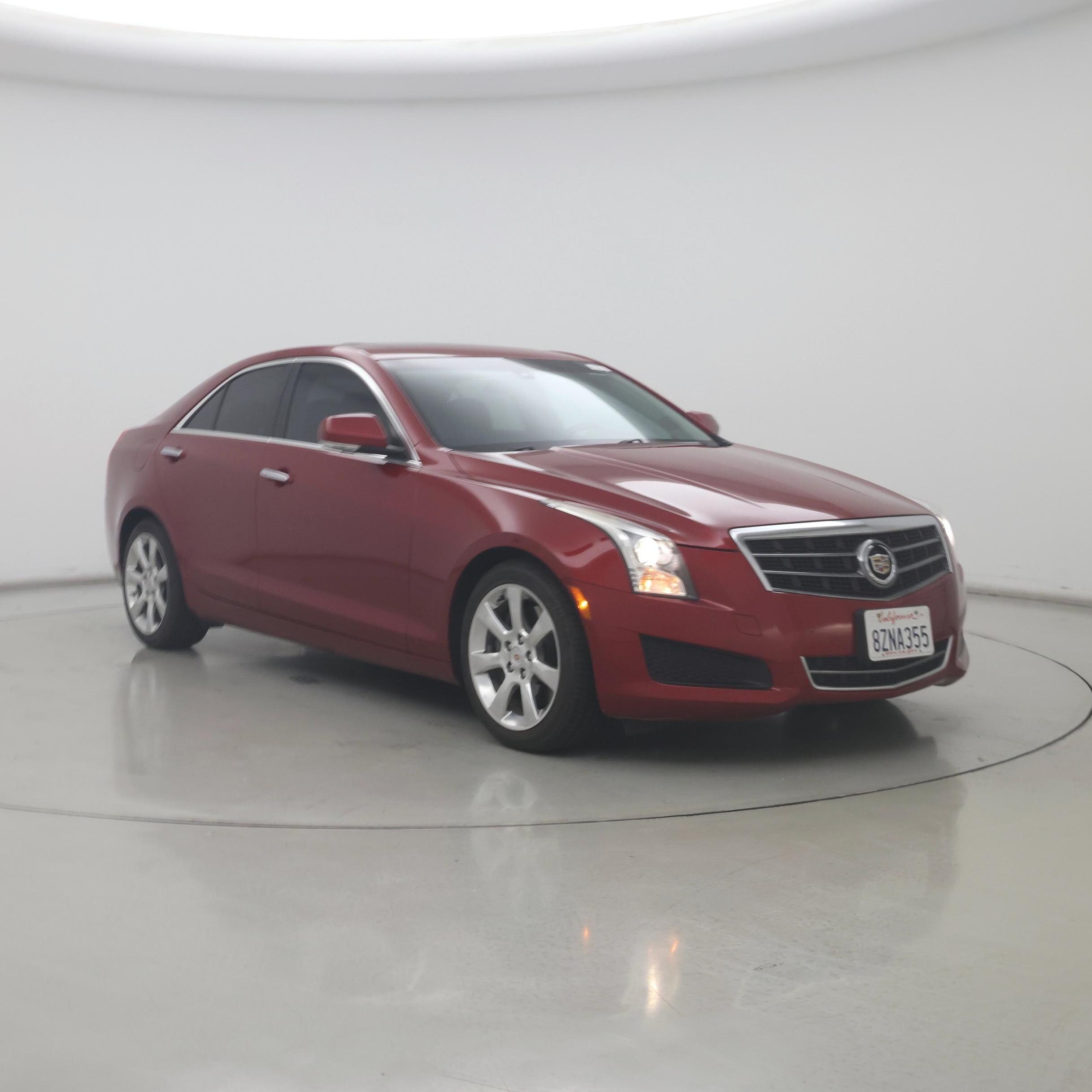 Red (Burgundy) 2014 Cadillac ATS Sedan Rear-Wheel Drive Automatic