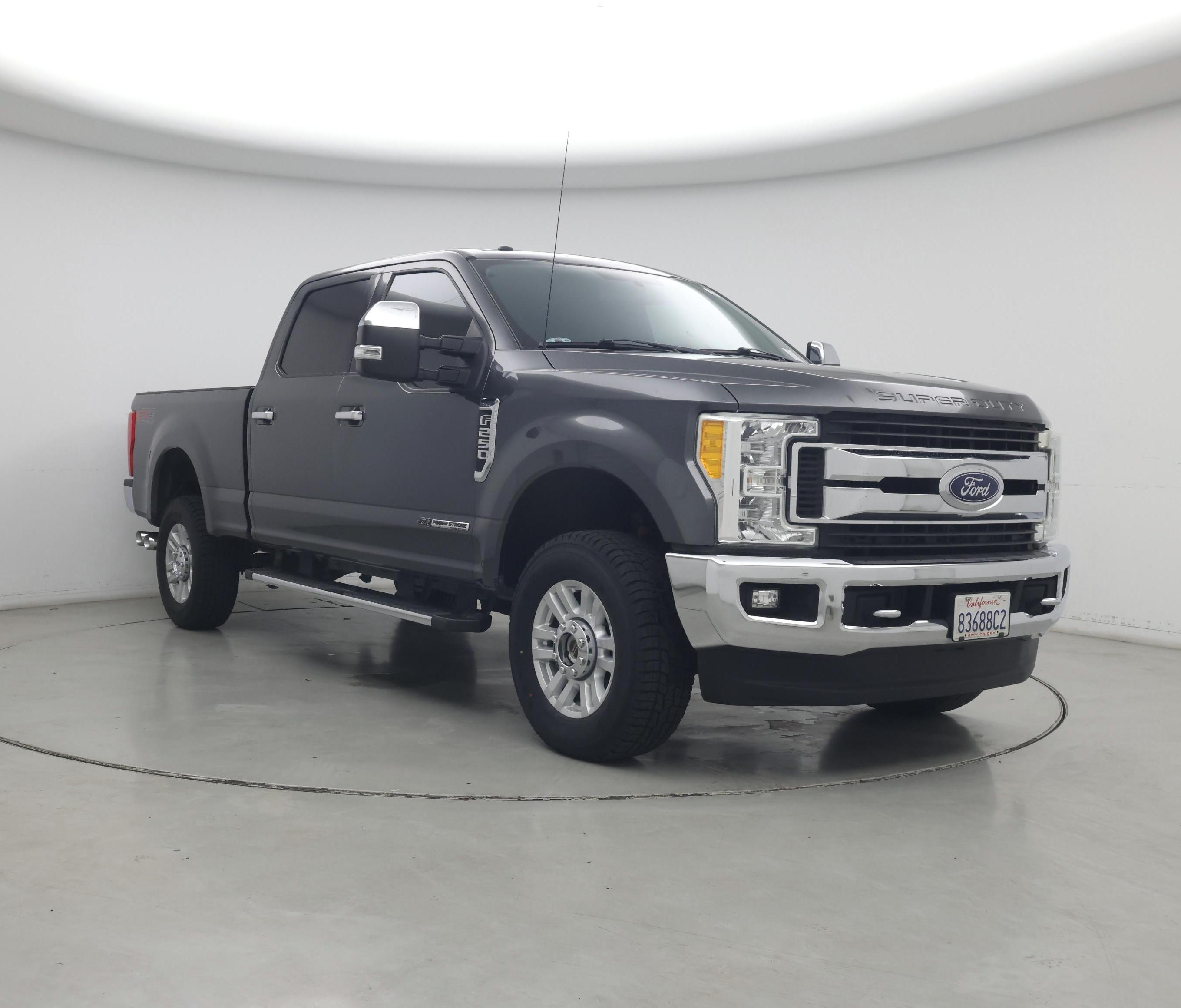 Gray 2017 Ford F-250 Super Duty Pickup Truck Four-Wheel Drive Automatic