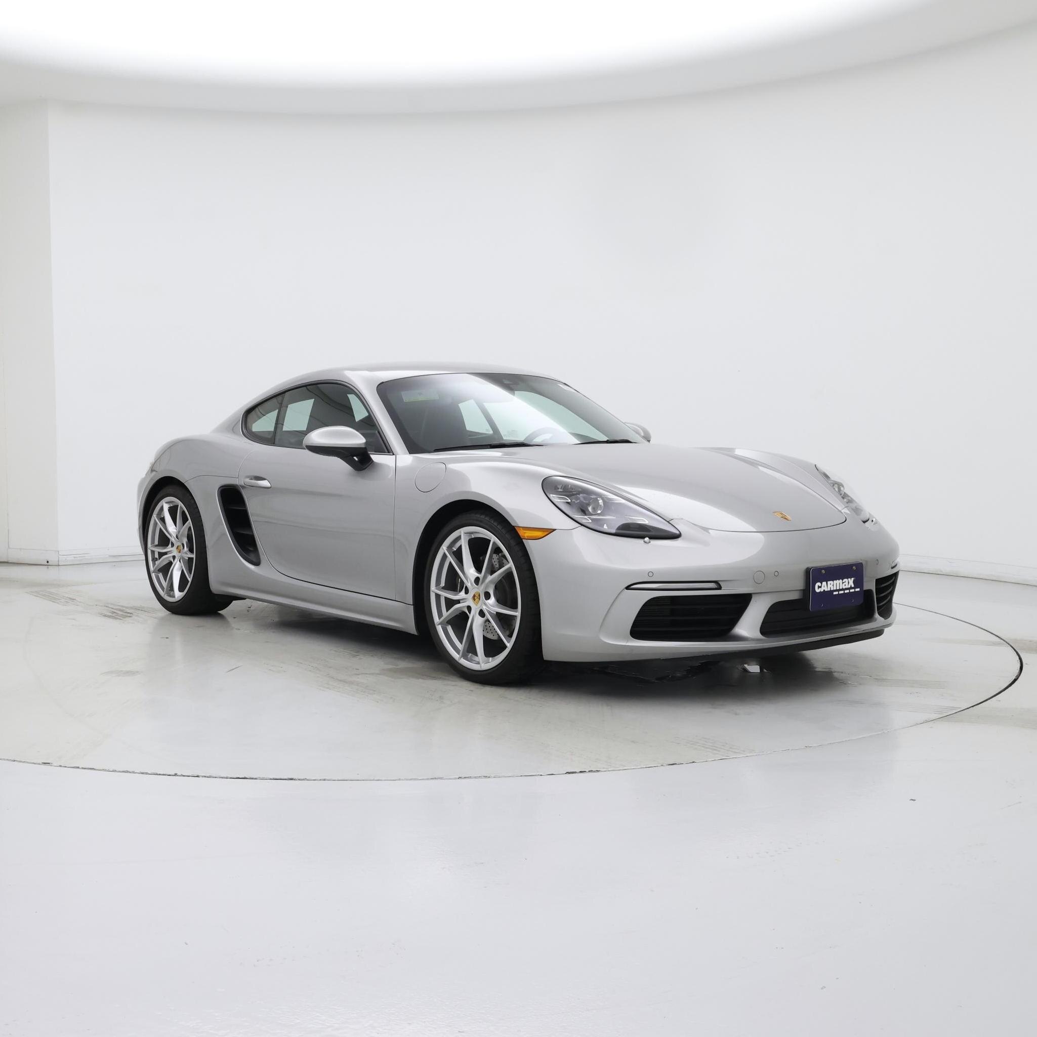 Silver 2022 Porsche 718 Cayman Coupe Rear-Wheel Drive Manual